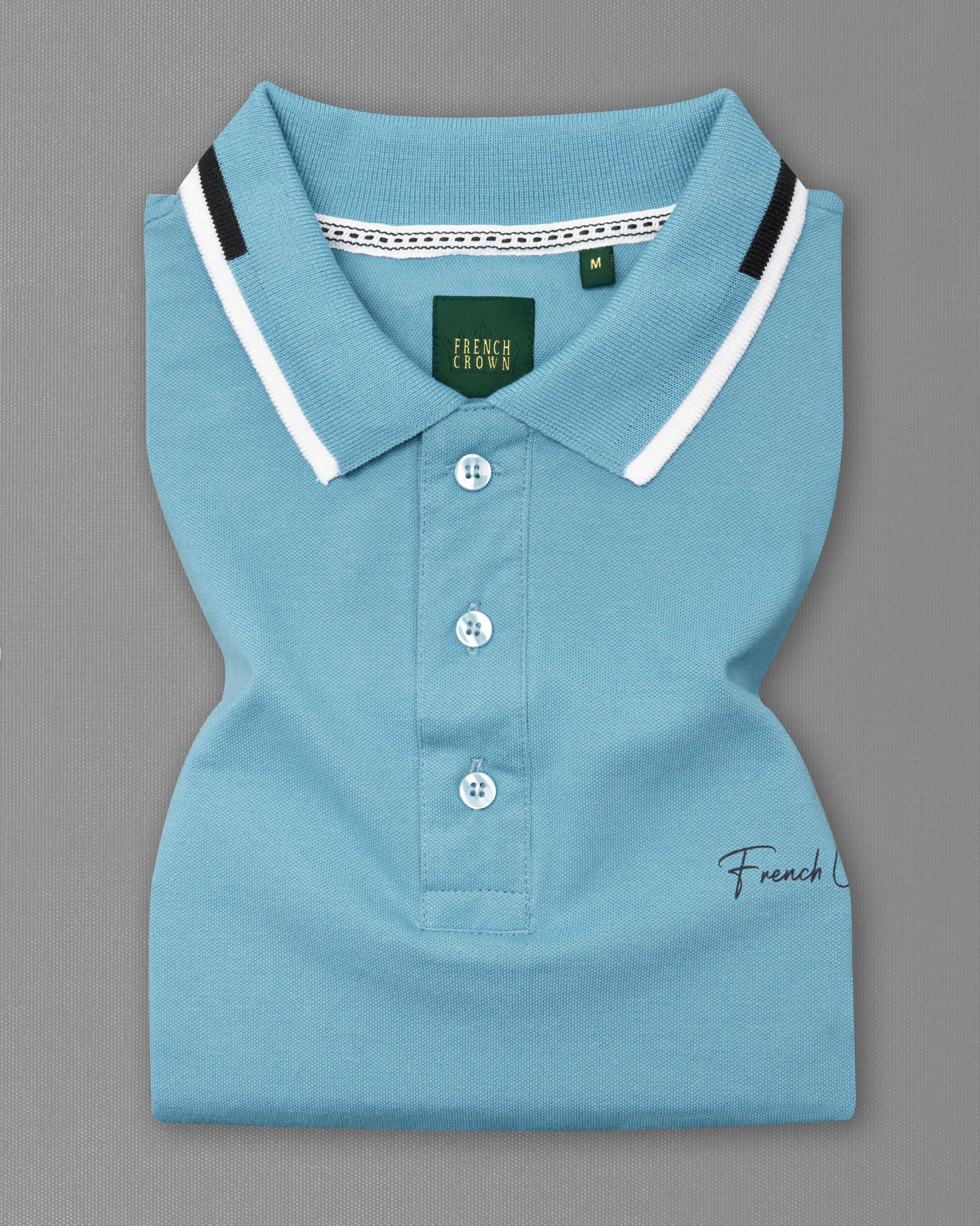 Glacier Blue Mercerised Pique Polo TS878-S, TS878-M, TS878-L, TS878-XL, TS878-XXL