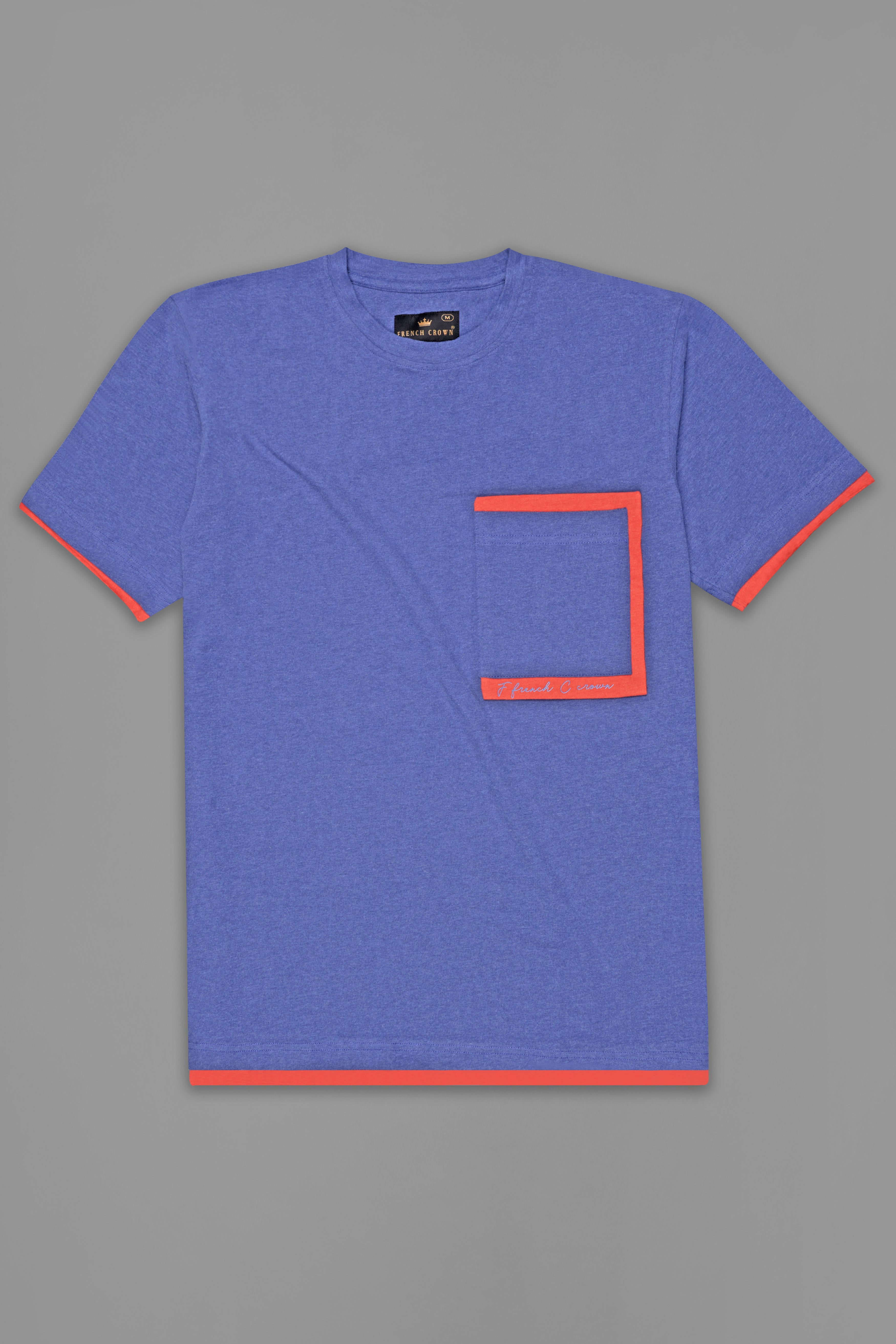 Scampi Blue Premium Cotton Jersey T-Shirt TS902-S, TS902-M, TS902-L, TS902-XL, TS902-XXL