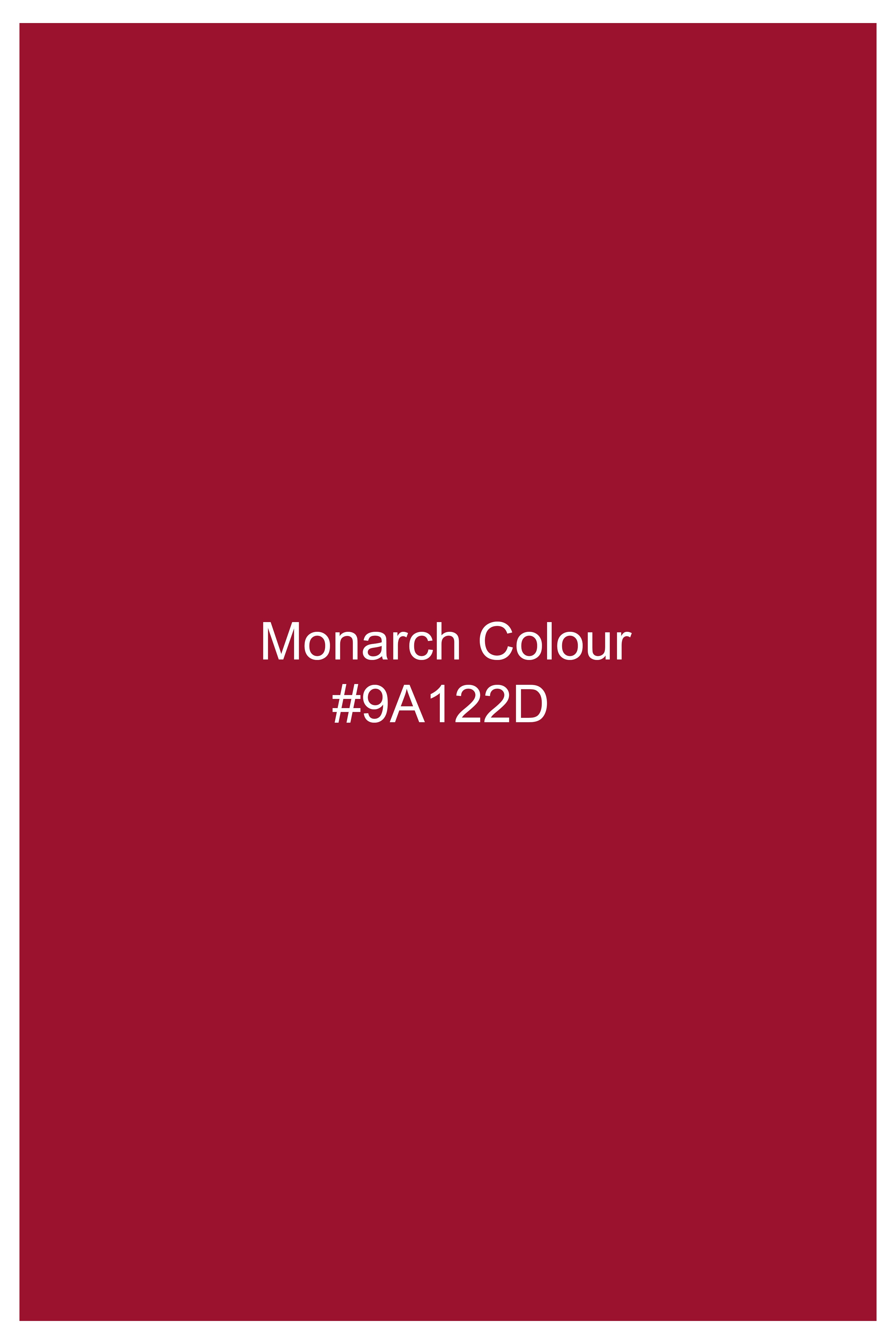 Monarch Red Premium Cotton Round Neck T-Shirt TS918-S, TS918-M, TS918-L, TS918-XL, TS918-XXL