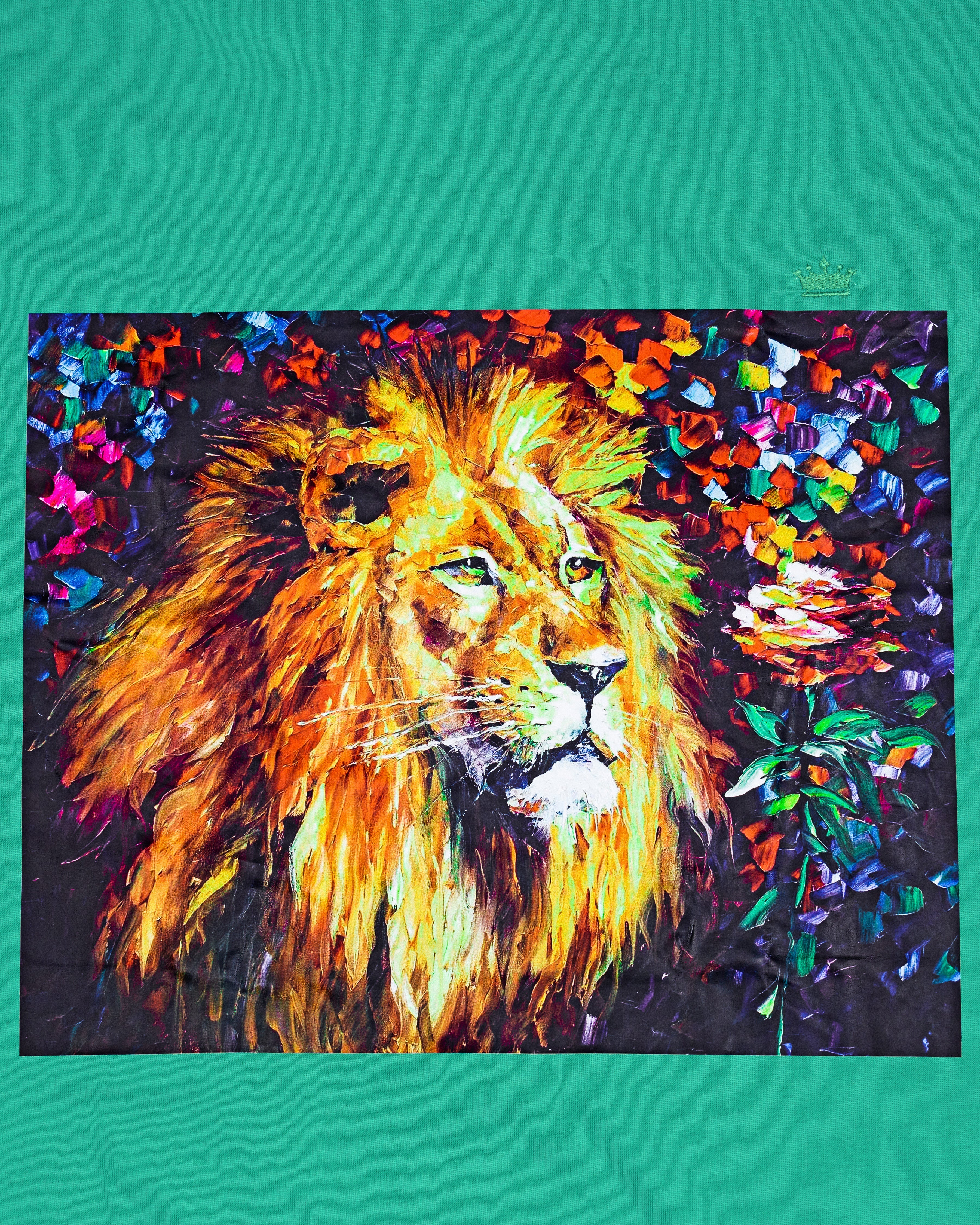 Greenish Funky Printed Super Soft Premium Organic Cotton Designer T-Shirt TS074-W02-RPRT026-S, TS074-W02-RPRT026-M, TS074-W02-RPRT026-L, TS074-W02-RPRT026-XL, TS074-W02-RPRT026-XXL