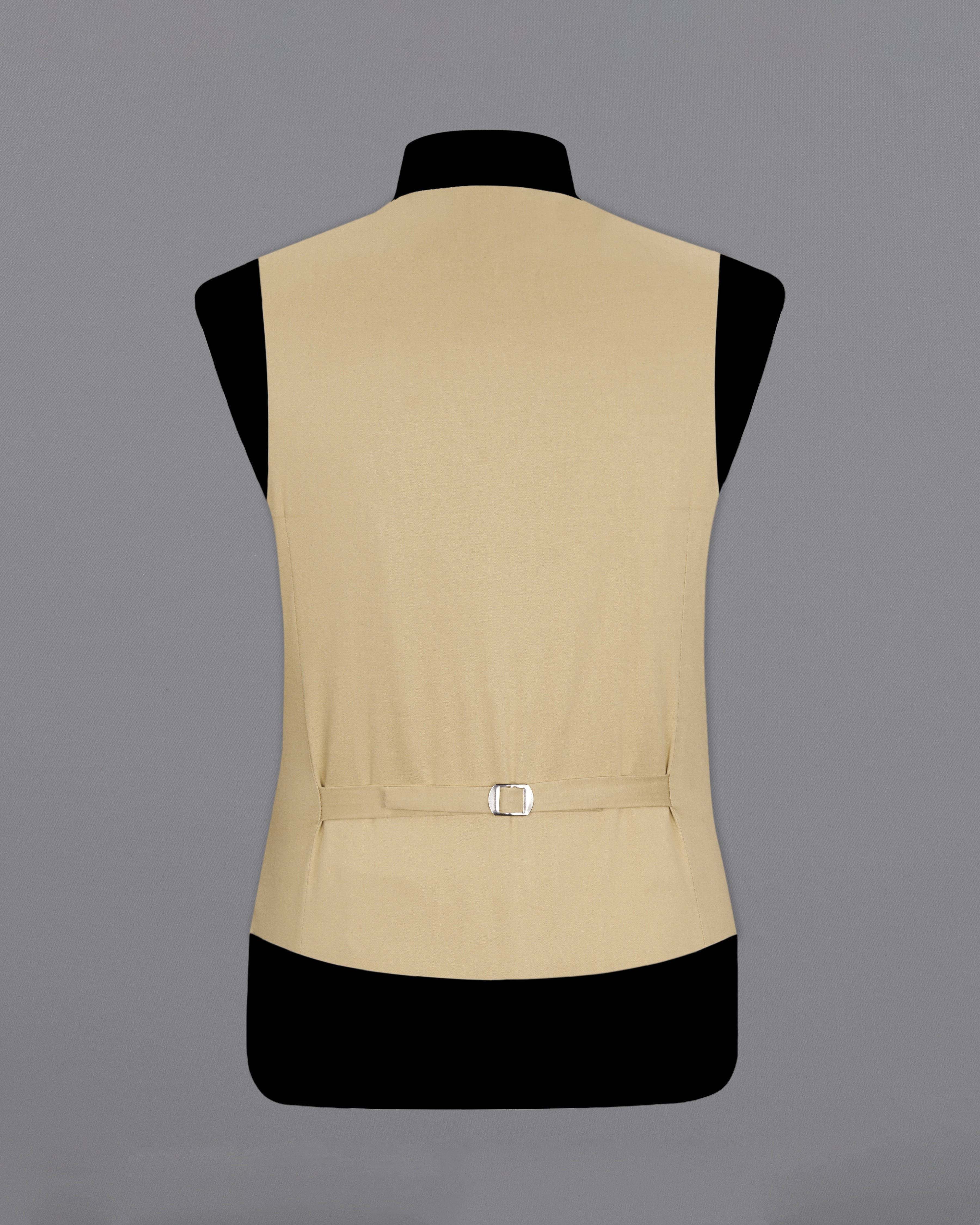 Pavlova Cream Solid Premium Cotton Waistcoat V2647-36, V2647-38, V2647-40, V2647-42, V2647-44, V2647-46, V2647-48, V2647-50, V2647-52, V2647-54, V2647-56, V2647-58, V2647-60