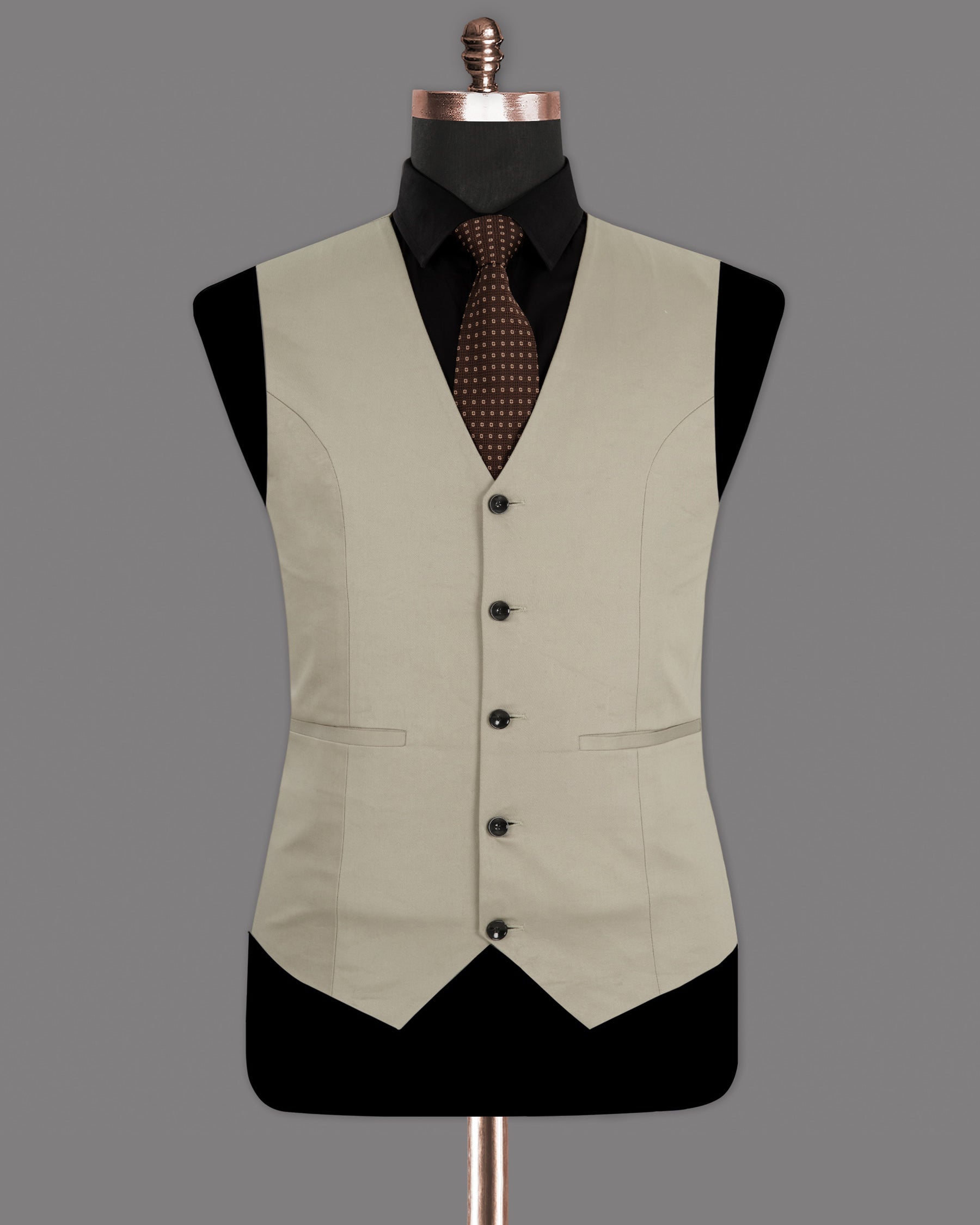 Eagle Grey Premium Cotton Waistcoat V1267-36, V1267-38, V1267-40, V1267-42, V1267-44, V1267-46, V1267-48, V1267-50, V1267-52, V1267-54, V1267-56, V1267-58, V1267-60