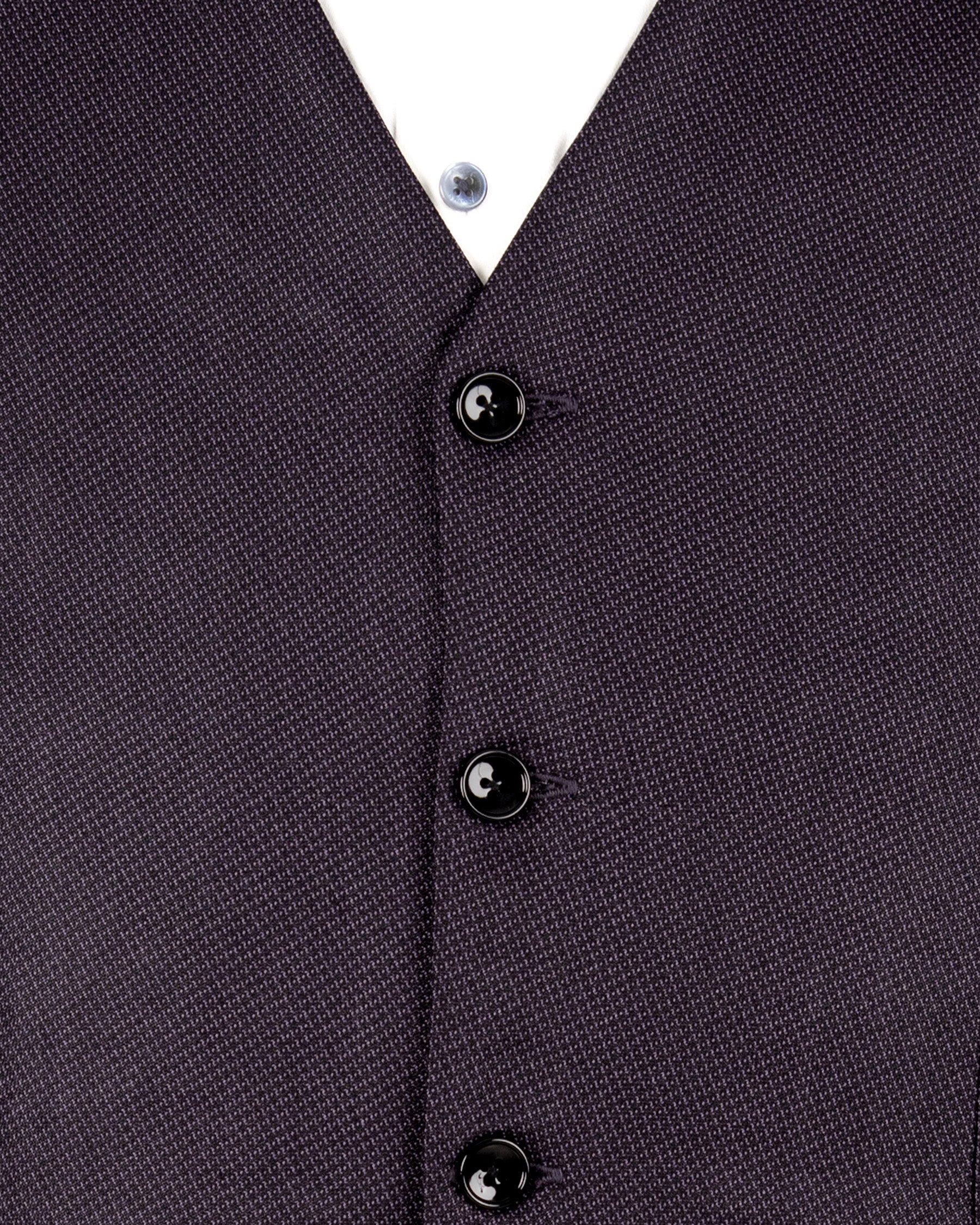 Martinique Violet Subtle Checked Woolrich Waistcoat