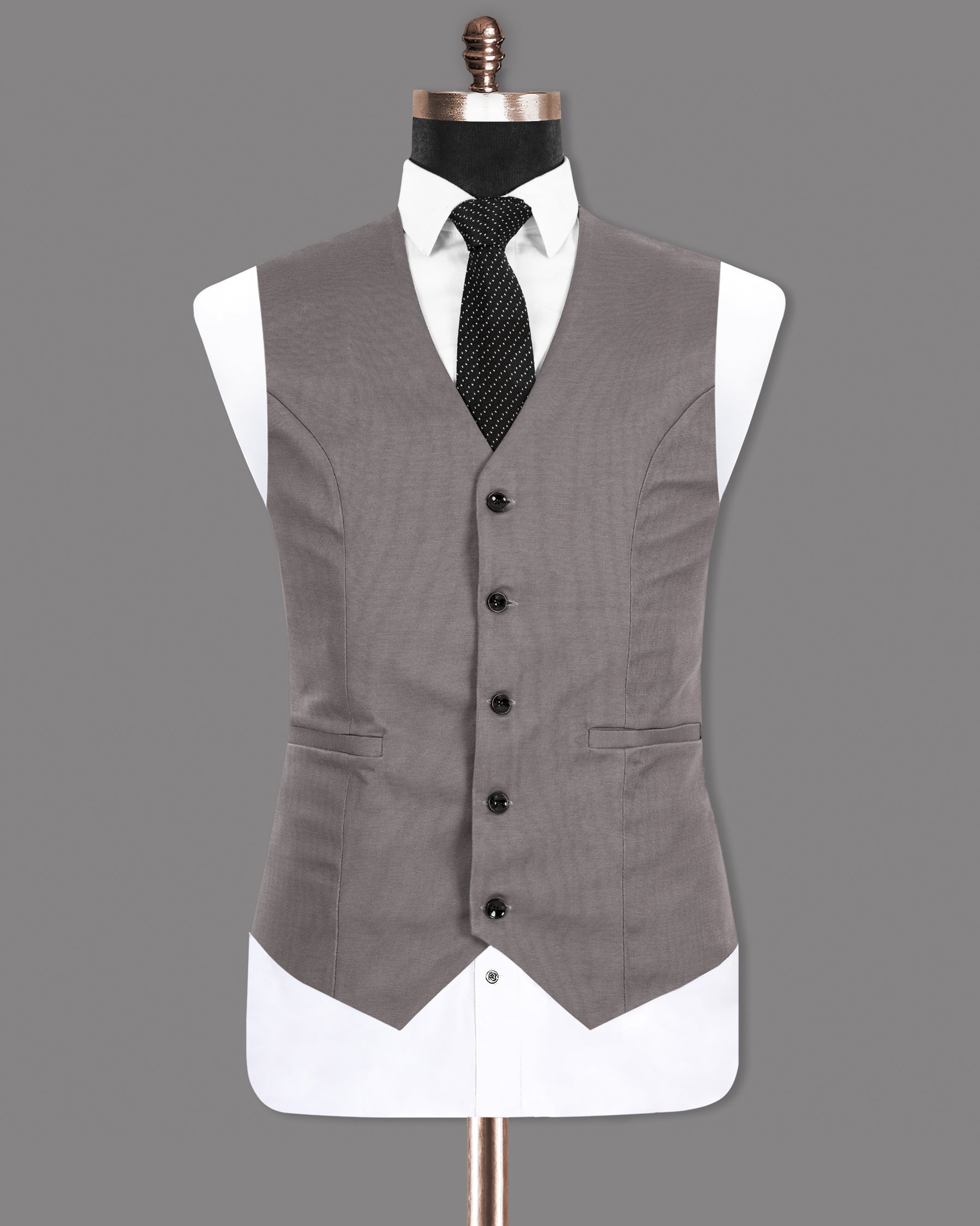 Friar Gray Premium Cotton Waistcoat V1279-36, V1279-38, V1279-40, V1279-42, V1279-44, V1279-46, V1279-48, V1279-50, V1279-52, V1279-54, V1279-56, V1279-58, V1279-60