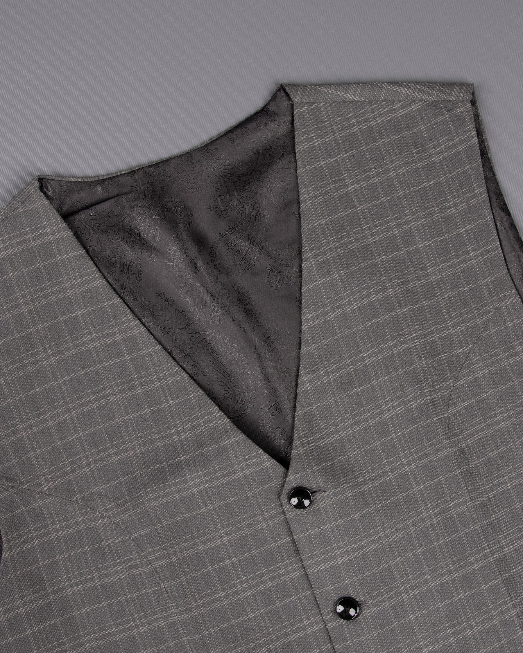 Storm Dust Gray   Wool Rich Waistcoat