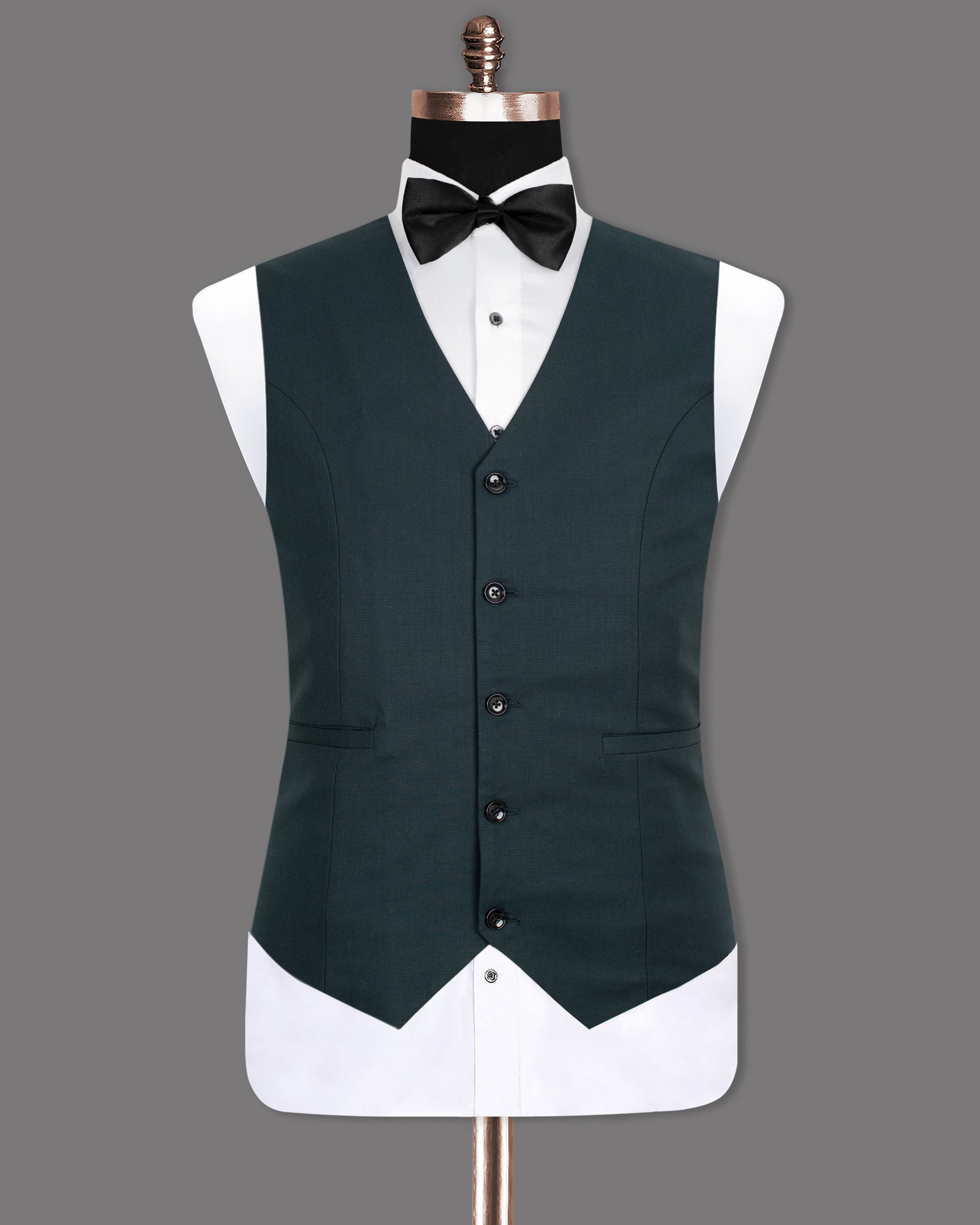 Charade Wool Subtle Textured Rich  Premium Waistcoat