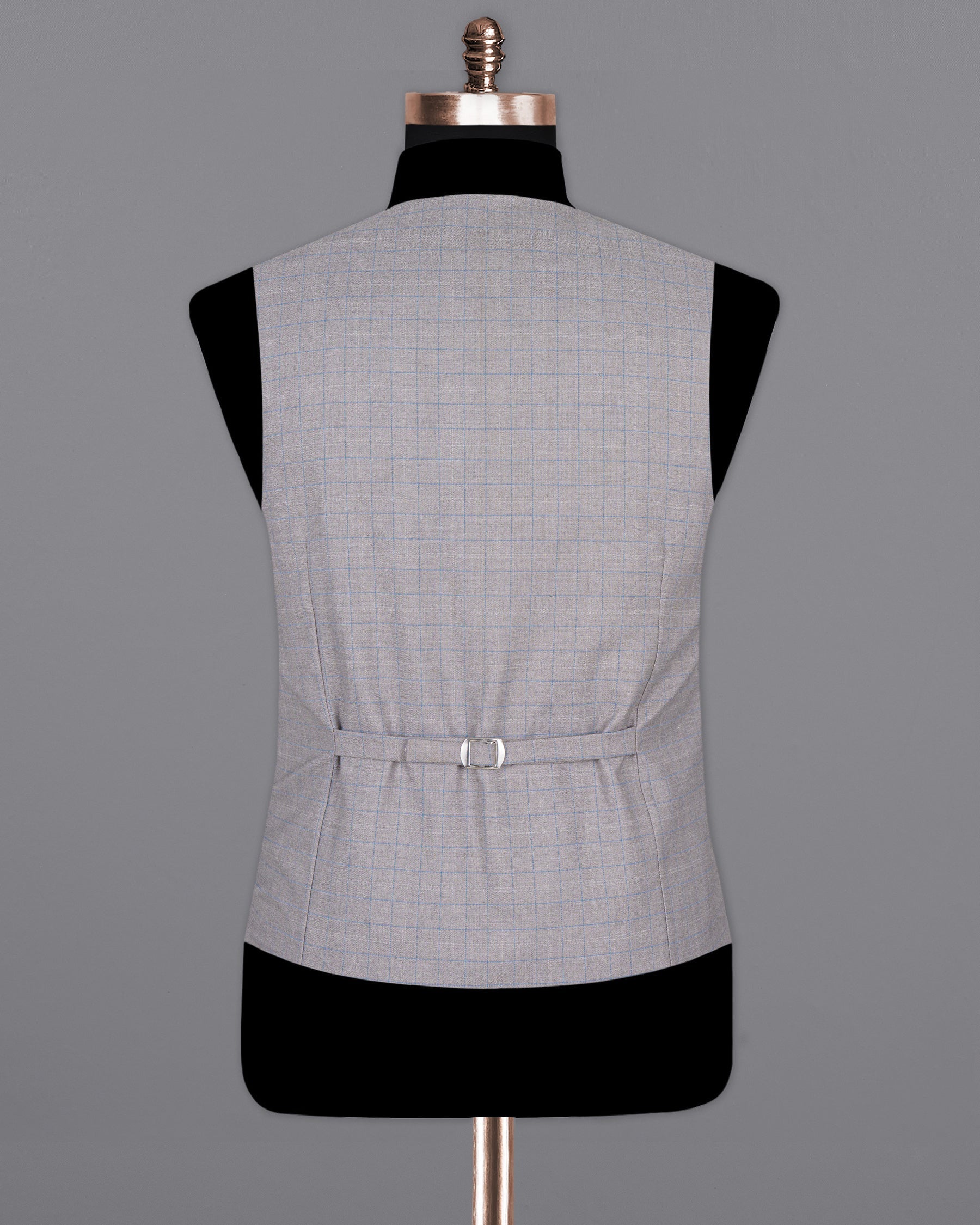 Pale Slate Plaid Woolrich Sports Waistcoat V1436-36, V1436-38, V1436-40, V1436-42, V1436-44, V1436-46, V1436-48, V1436-50, V1436-52, V1436-54, V1436-56, V1436-58, V1436-60