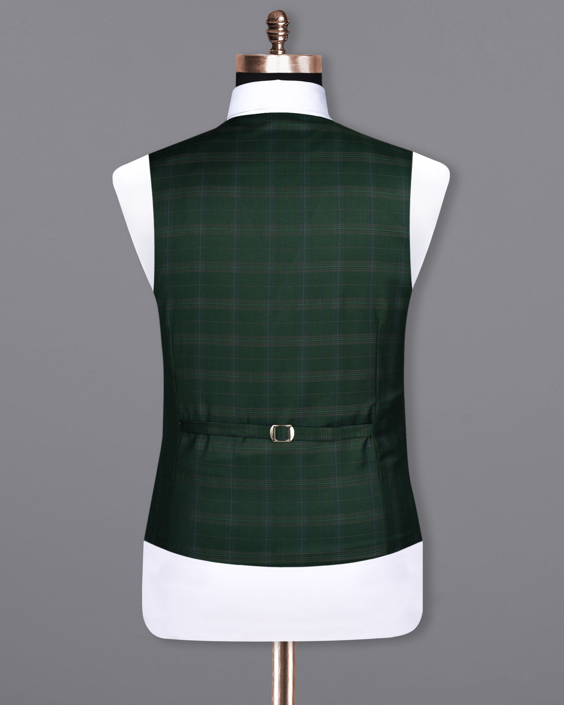 Celtic Green Super fine Plaid Woolrich Waistcoat V1629-36, V1629-38, V1629-40, V1629-42, V1629-44, V1629-46, V1629-48, V1629-50, V1629-52, V1629-54, V1629-56, V1629-58, V1629-60