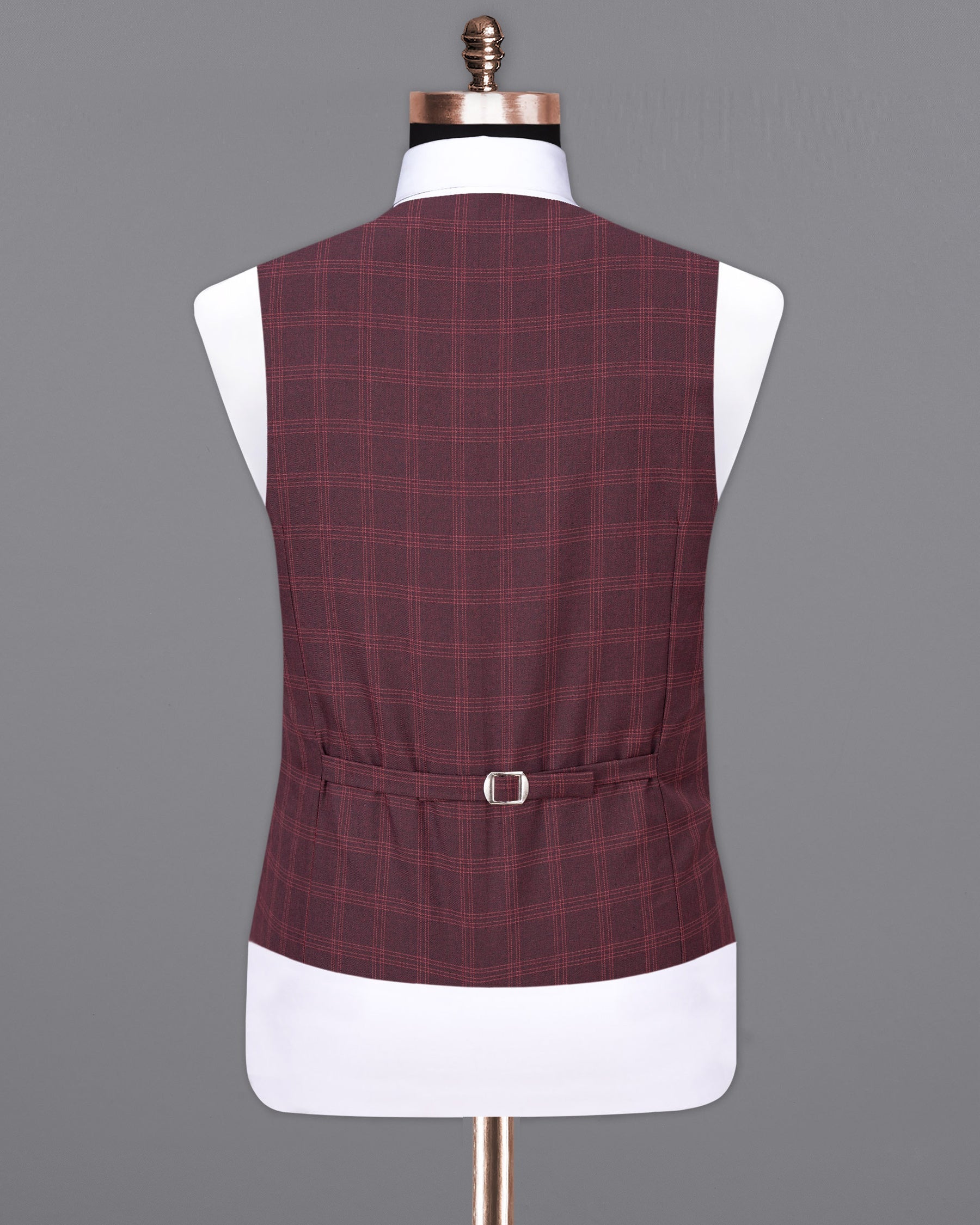 Dark Byzantium Plaid Waistcoat