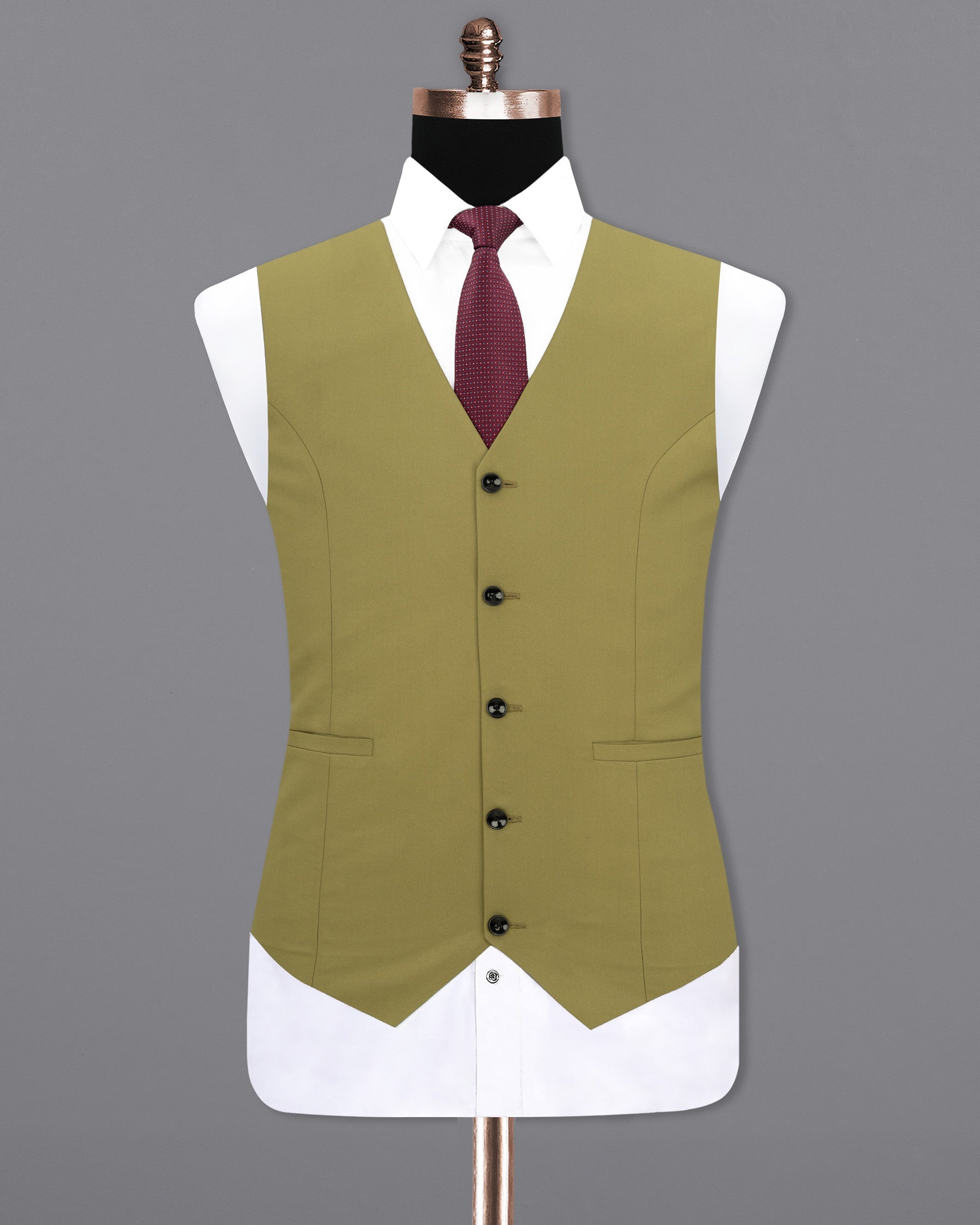 Limed Oak Solid Sports Waistcoat