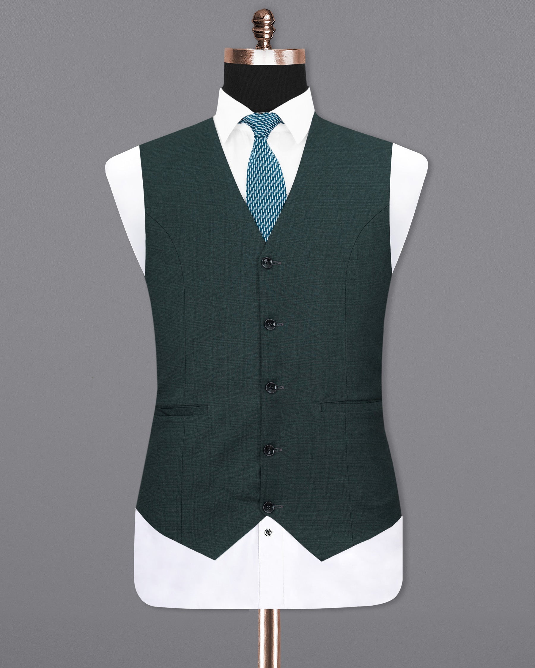 Cape Cod Green Subtle Plaid Waistcoat V1747-36, V1747-38, V1747-40, V1747-42, V1747-44, V1747-46, V1747-48, V1747-50, V1747-52, V1747-54, V1747-56, V1747-58, V1747-60