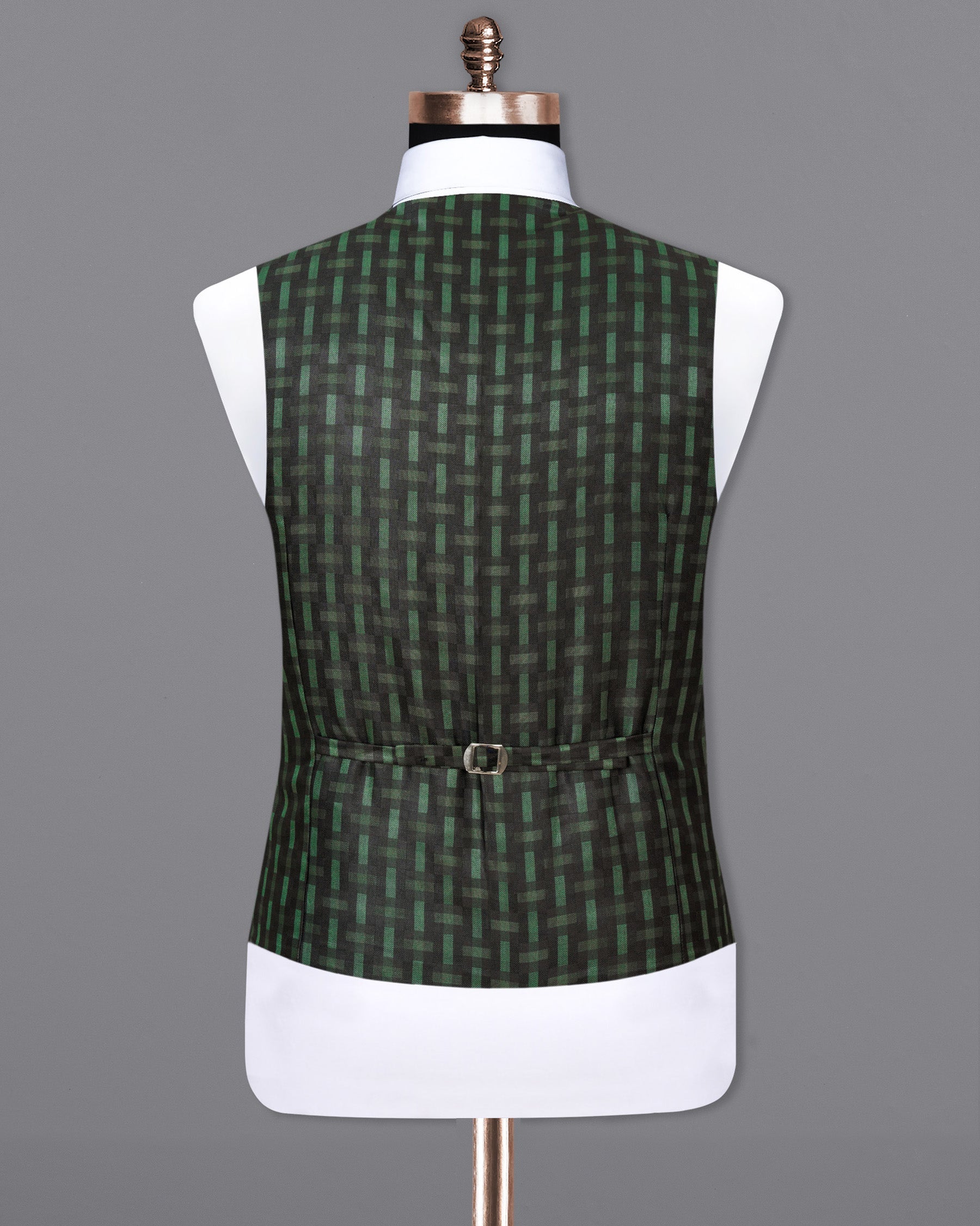 Woodland Green and Jade Black Waistcoat V1780-36, V1780-38, V1780-40, V1780-42, V1780-44, V1780-46, V1780-48, V1780-50, V1780-52, V1780-54, V1780-56, V1780-58, V1780-60