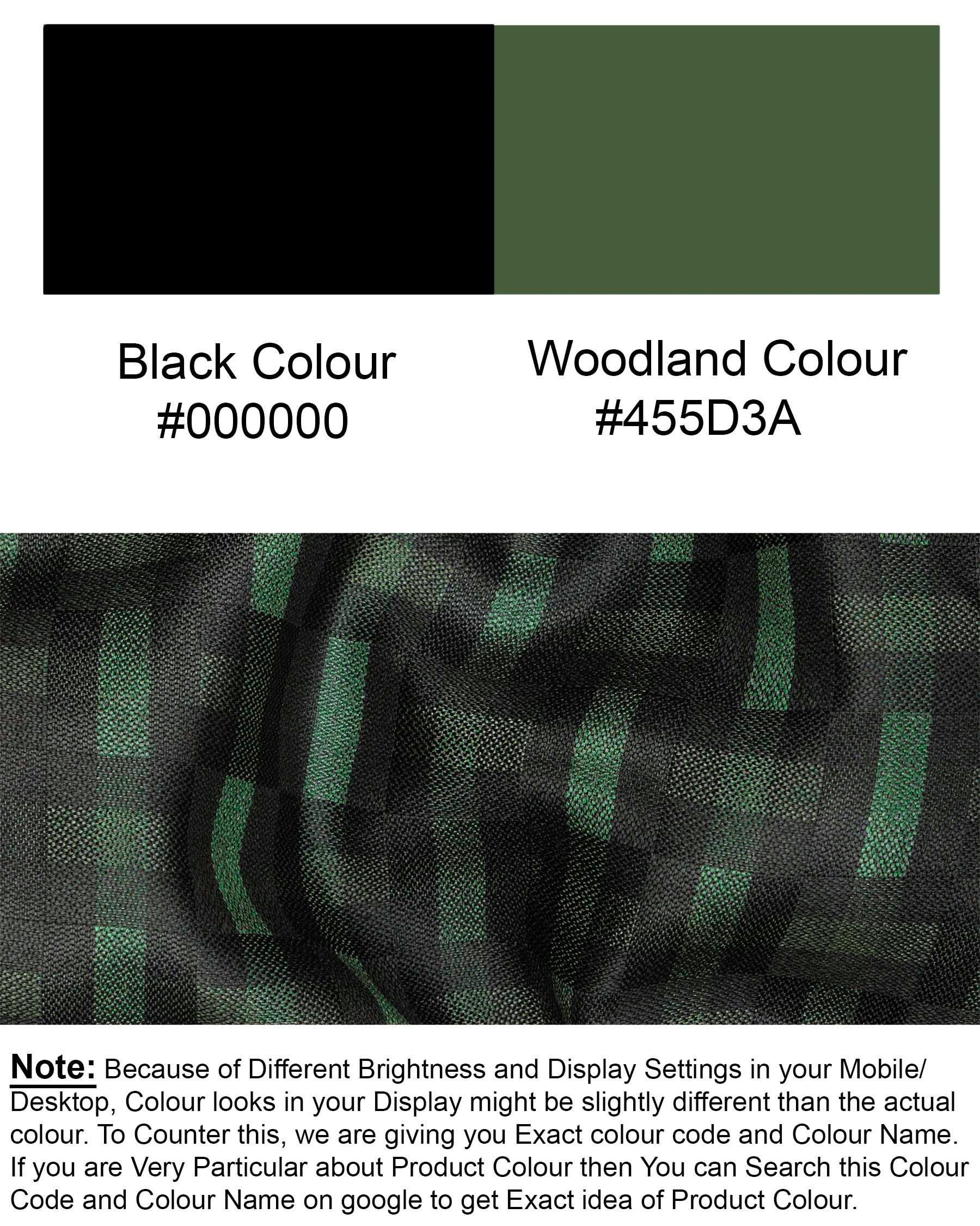 Woodland Green and Jade Black Waistcoat V1780-36, V1780-38, V1780-40, V1780-42, V1780-44, V1780-46, V1780-48, V1780-50, V1780-52, V1780-54, V1780-56, V1780-58, V1780-60