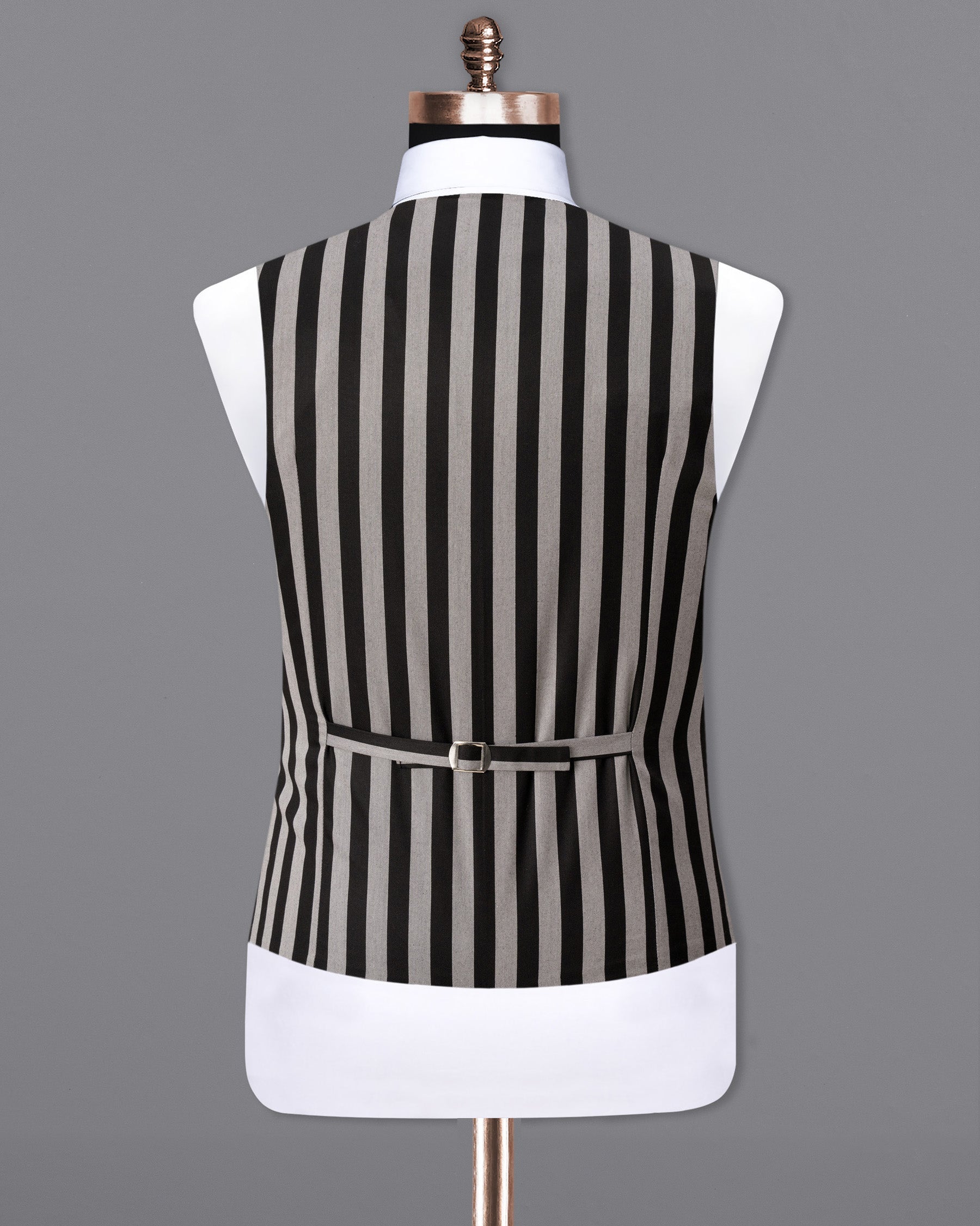 Nobel Grey with Black Striped Waistcoat V1781-36, V1781-38, V1781-40, V1781-42, V1781-44, V1781-46, V1781-48, V1781-50, V1781-52, V1781-54, V1781-56, V1781-58, V1781-60