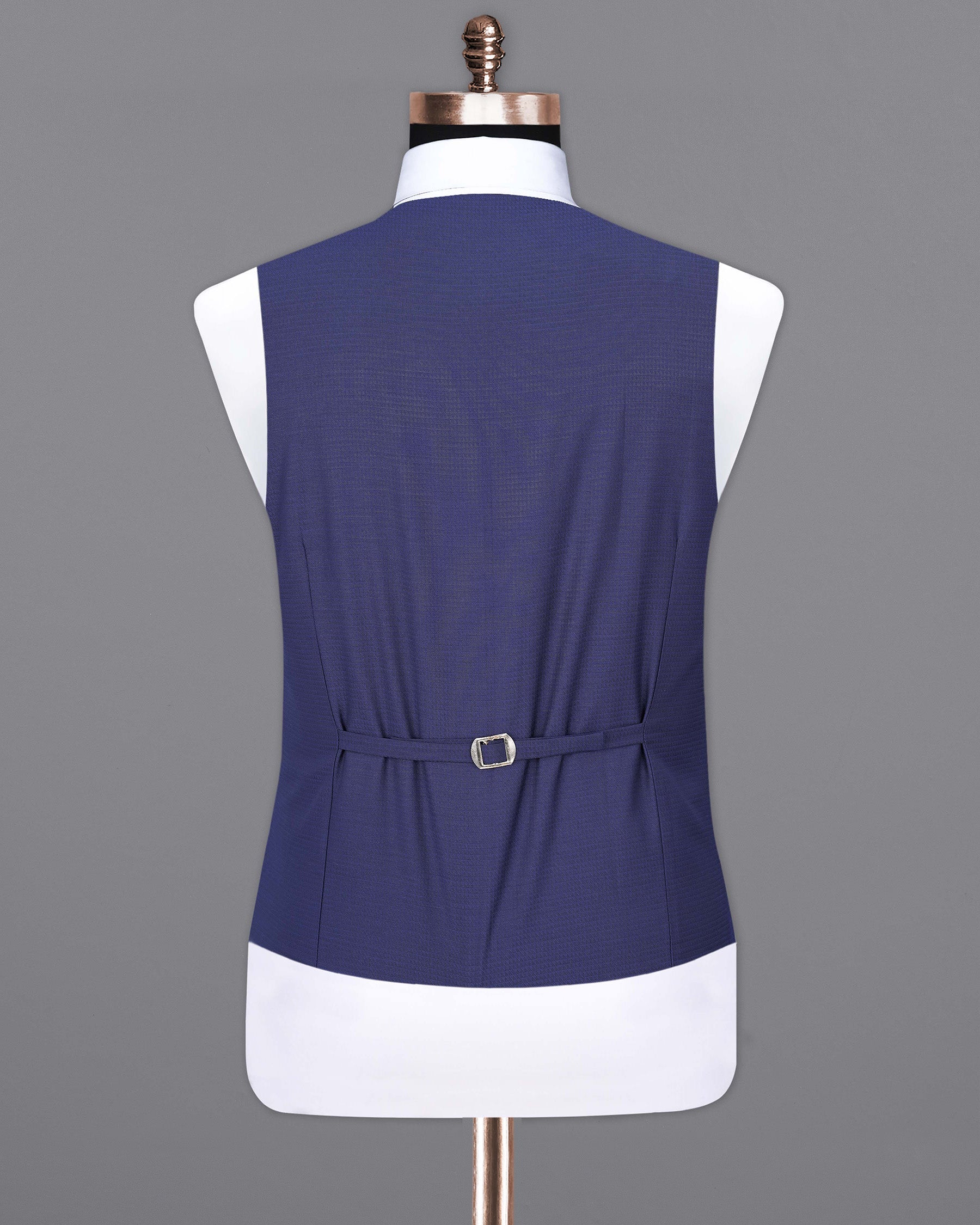 Jacarta Blue Triangle Textured Waistcoat V1867-36, V1867-38, V1867-40, V1867-42, V1867-44, V1867-46, V1867-48, V1867-50, V1867-52, V1867-54, V1867-56, V1867-58, V1867-60