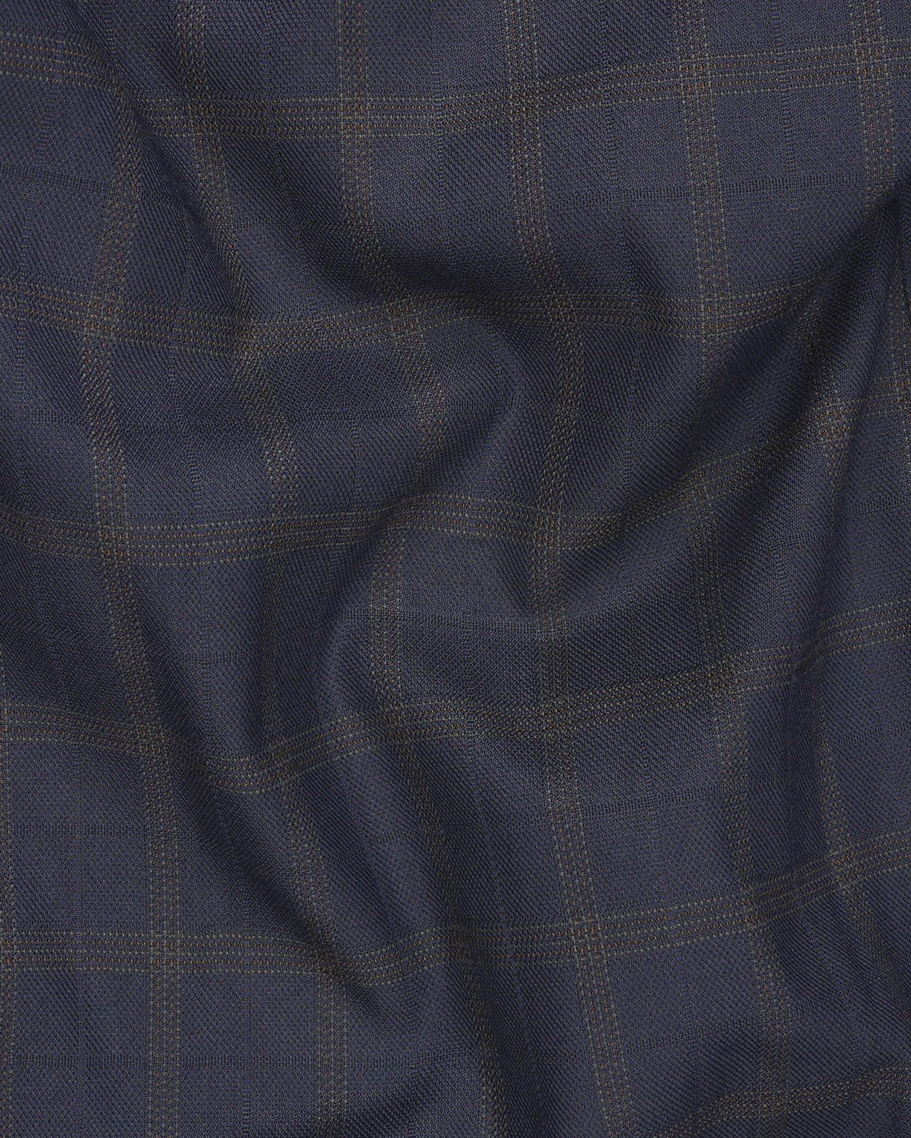 Gunmetal Blue Plaid Waistcoat V1892-36, V1892-38, V1892-40, V1892-42, V1892-44, V1892-46, V1892-48, V1892-50, V1892-52, V1892-54, V1892-56, V1892-58, V1892-60