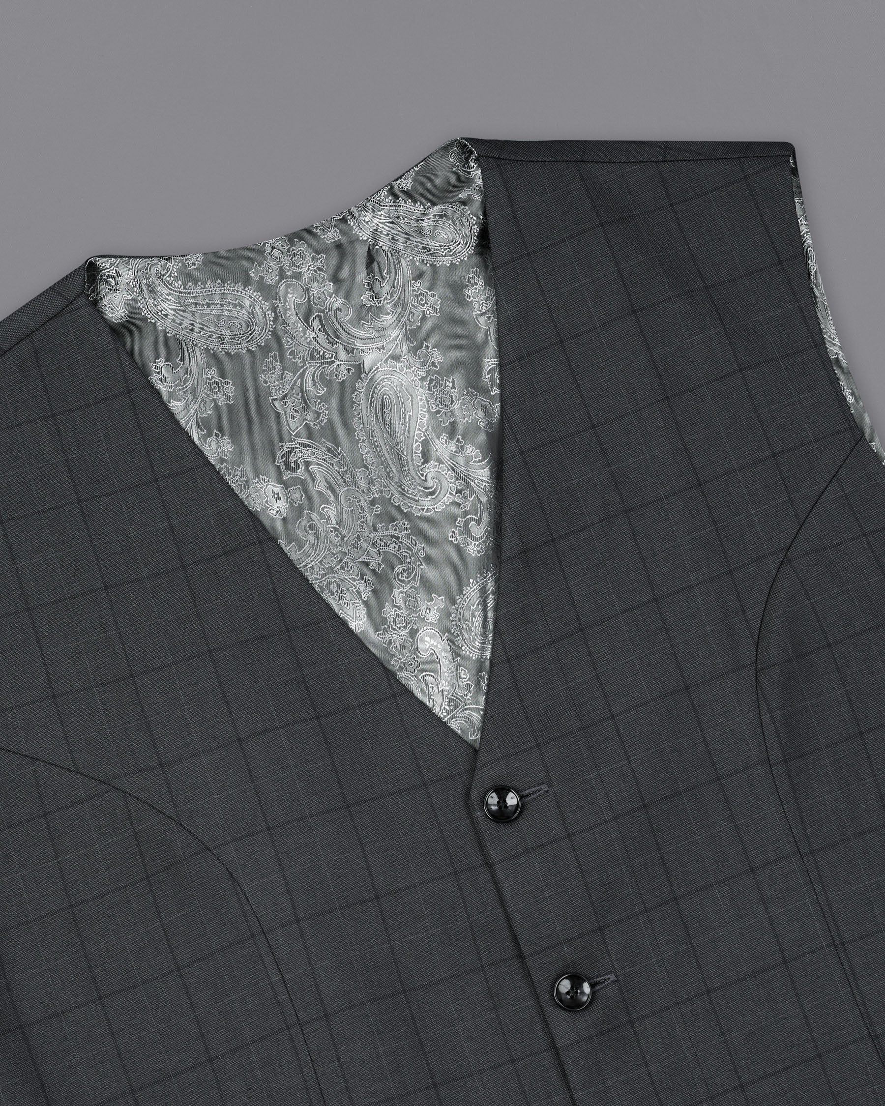 Gravel Grey With Zeus Textured Waistcoat V1893-36, V1893-38, V1893-40, V1893-42, V1893-44, V1893-46, V1893-48, V1893-50, V1893-52, V1893-54, V1893-56, V1893-58, V1893-60