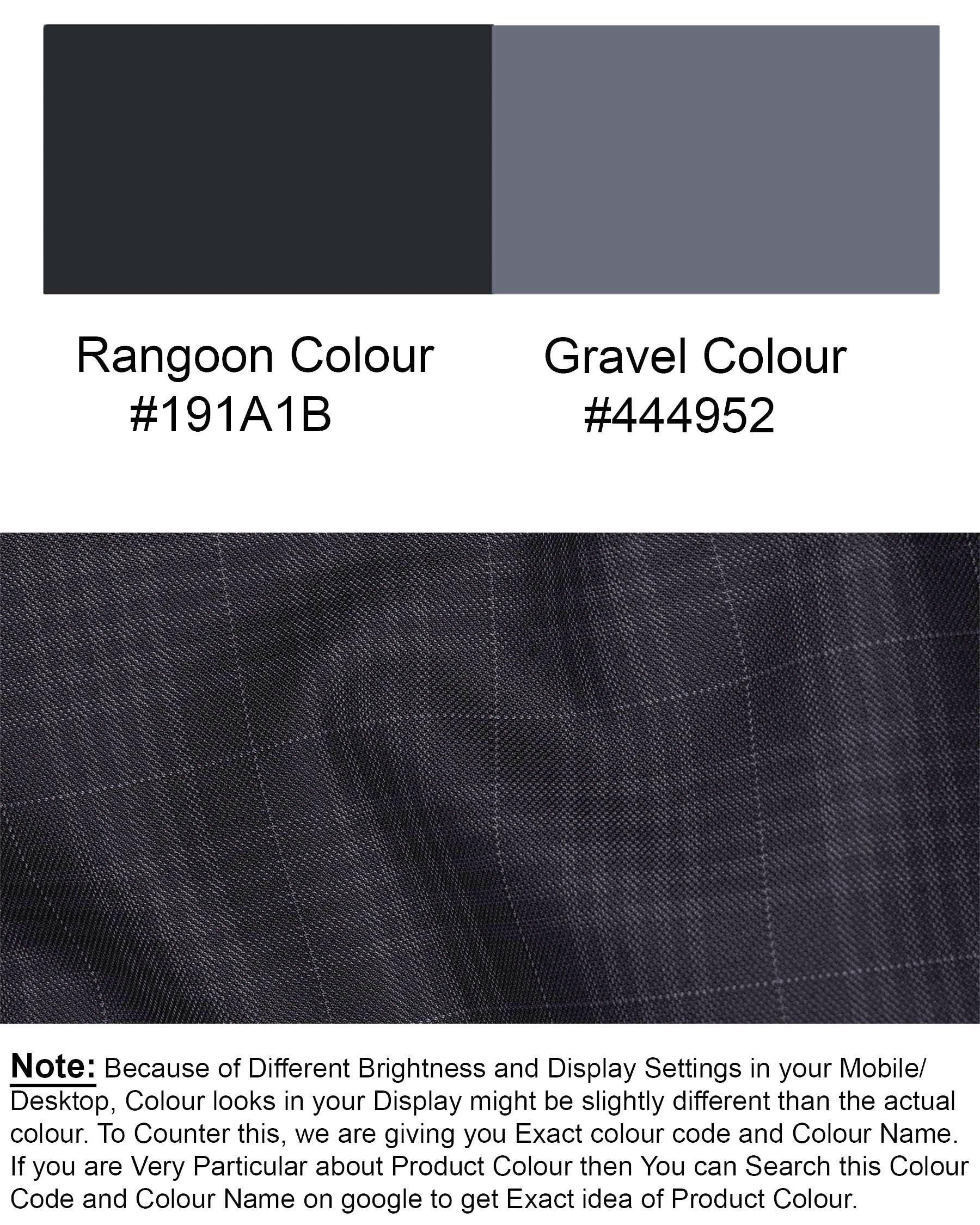 Rangoon Black Plaid Waistcoat V1926-36, V1926-38, V1926-40, V1926-42, V1926-44, V1926-46, V1926-48, V1926-50, V1926-52, V1926-54, V1926-56, V1926-58, V1926-60