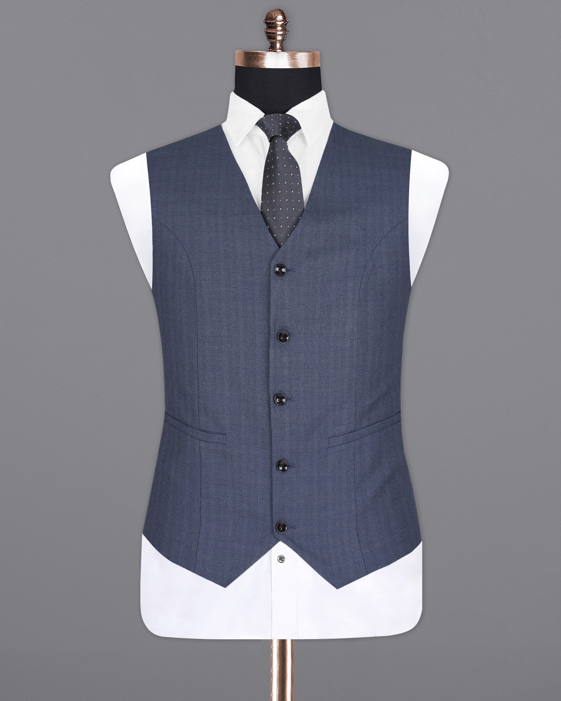 Limed Spruce Blue Plaid Waistcoat V1930-36, V1930-38, V1930-40, V1930-42, V1930-44, V1930-46, V1930-48, V1930-50, V1930-52, V1930-54, V1930-56, V1930-58, V1930-60