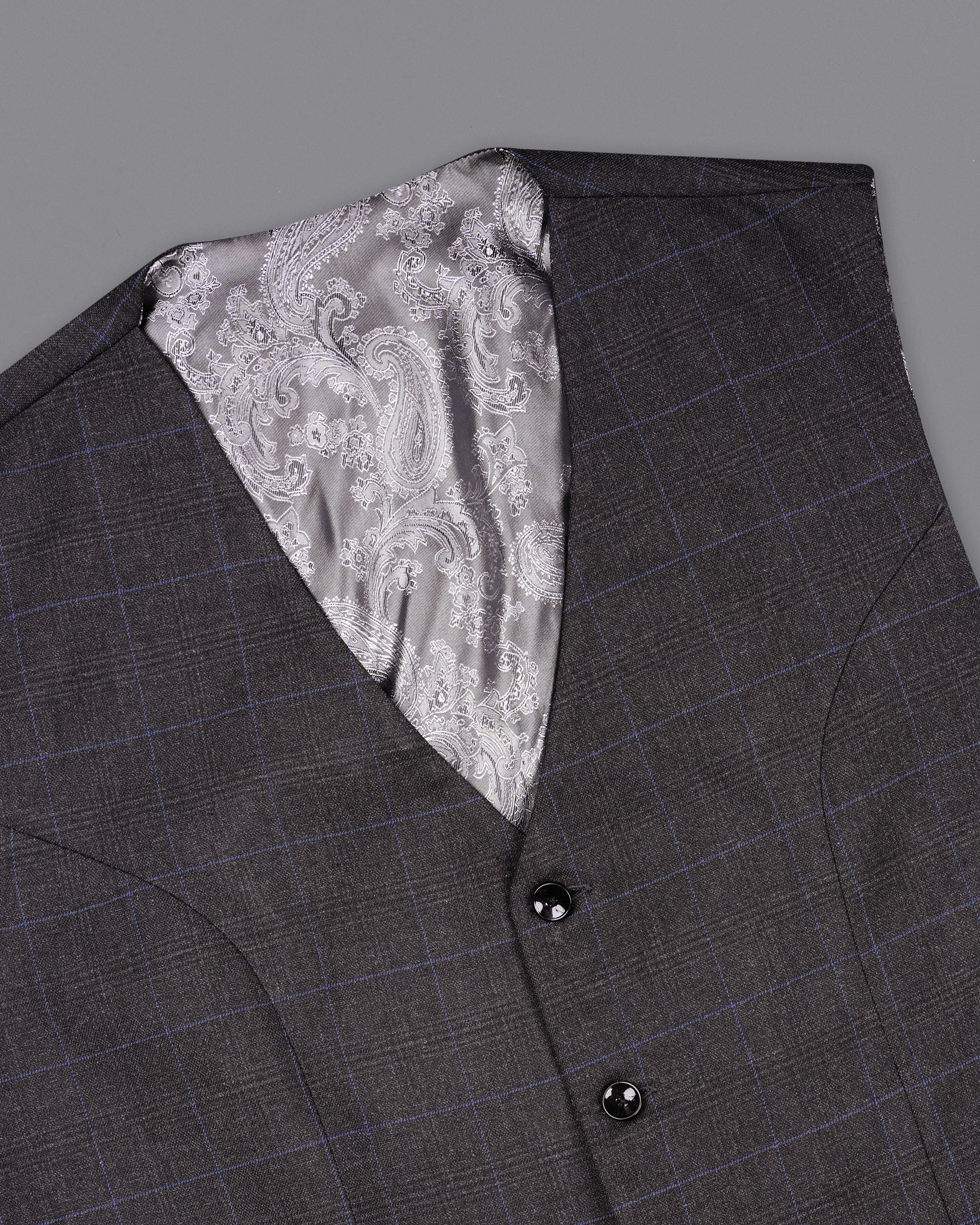 Eclipse Gray Plaid Waistcoat V1954-36, V1954-38, V1954-40, V1954-42, V1954-44, V1954-46, V1954-48, V1954-50, V1954-52, V1954-54, V1954-56, V1954-58, V1954-60