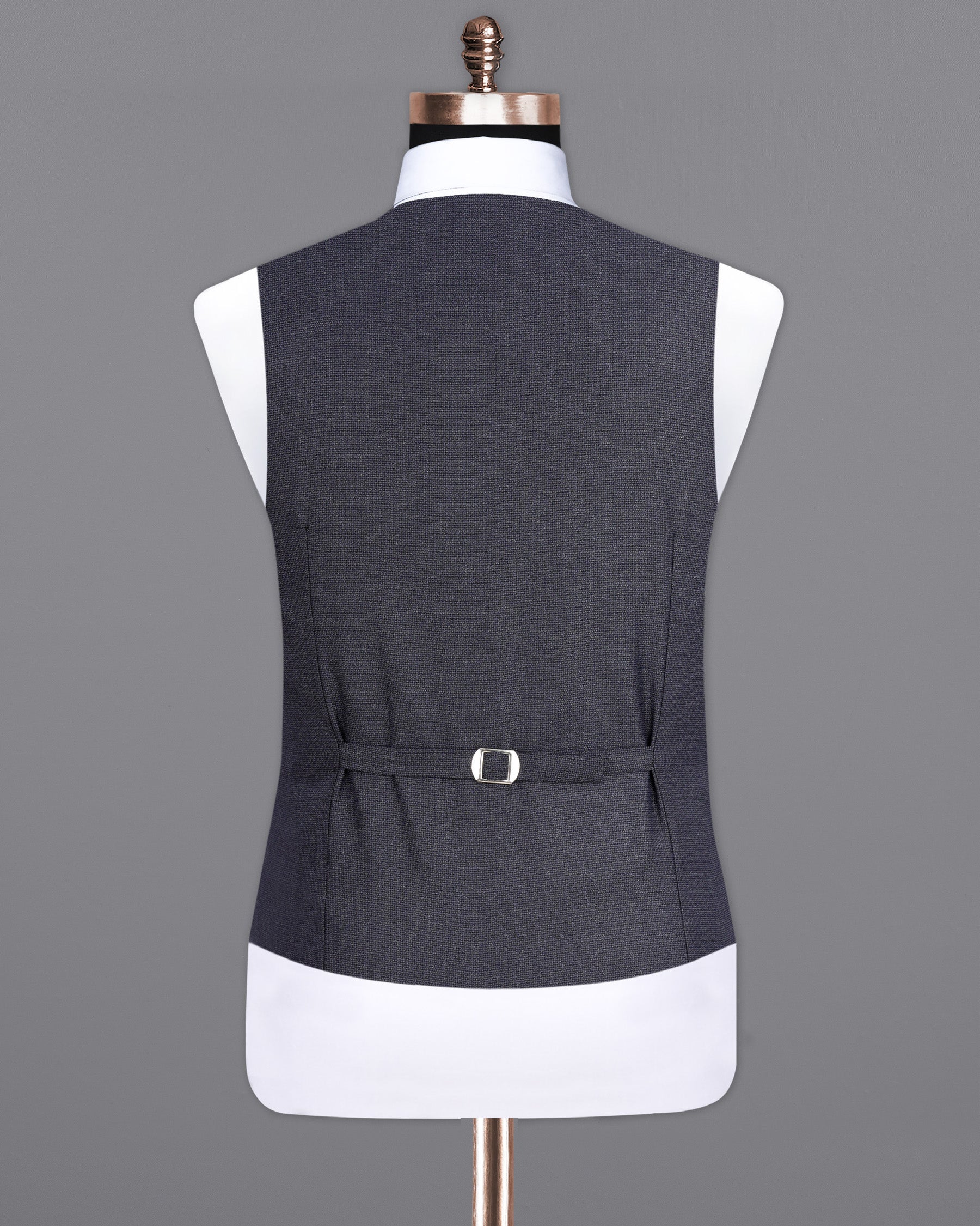 Scarpa Flow Gray Textured Waistcoat V1979-36, V1979-38, V1979-40, V1979-42, V1979-44, V1979-46, V1979-48, V1979-50, V1979-52, V1979-54, V1979-56, V1979-58, V1979-60