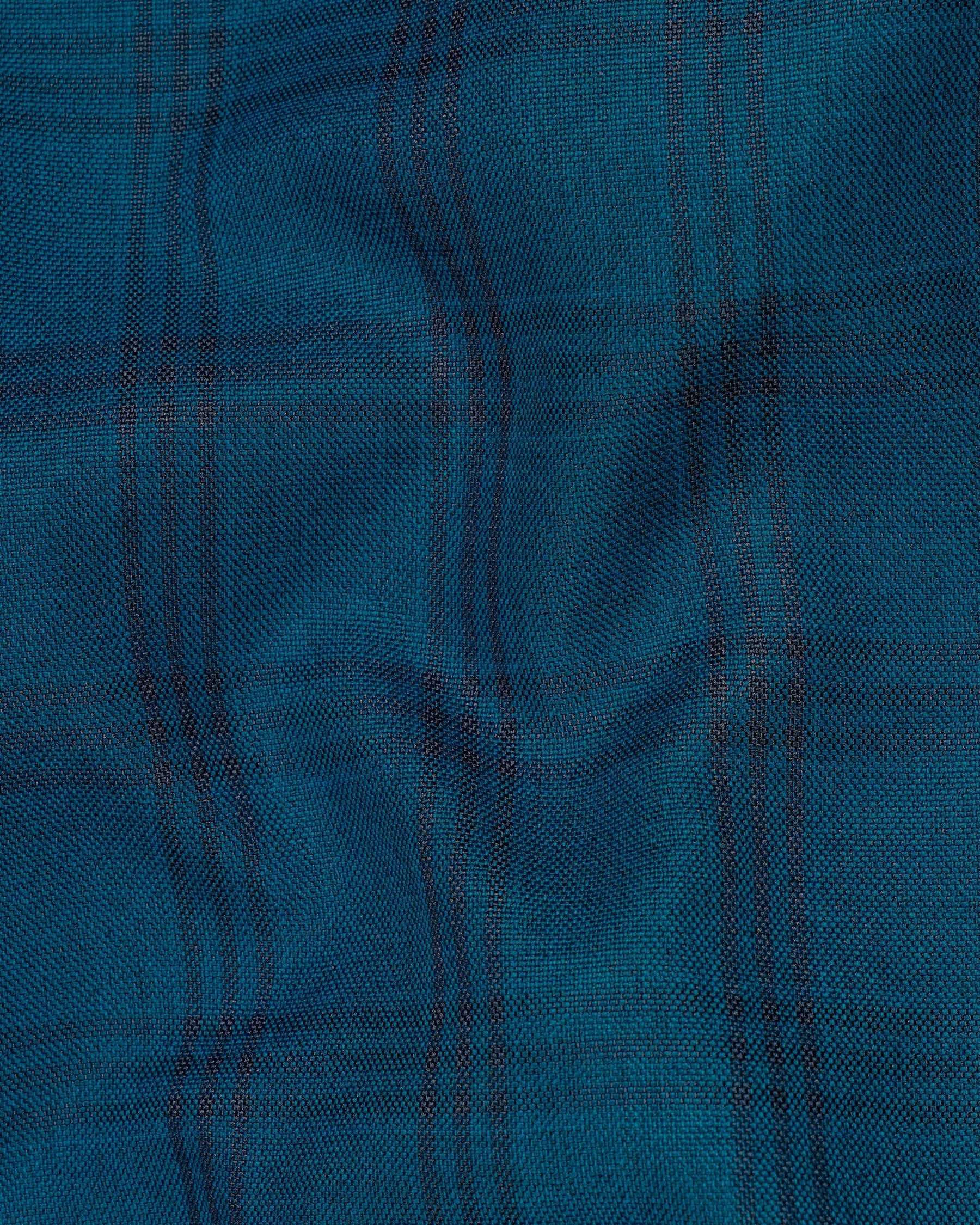 Sapphire Blue With Black Plaid Waistcoat V1993-36, V1993-38, V1993-40, V1993-42, V1993-44, V1993-46, V1993-48, V1993-50, V1993-52, V1993-54, V1993-56, V1993-58, V1993-60