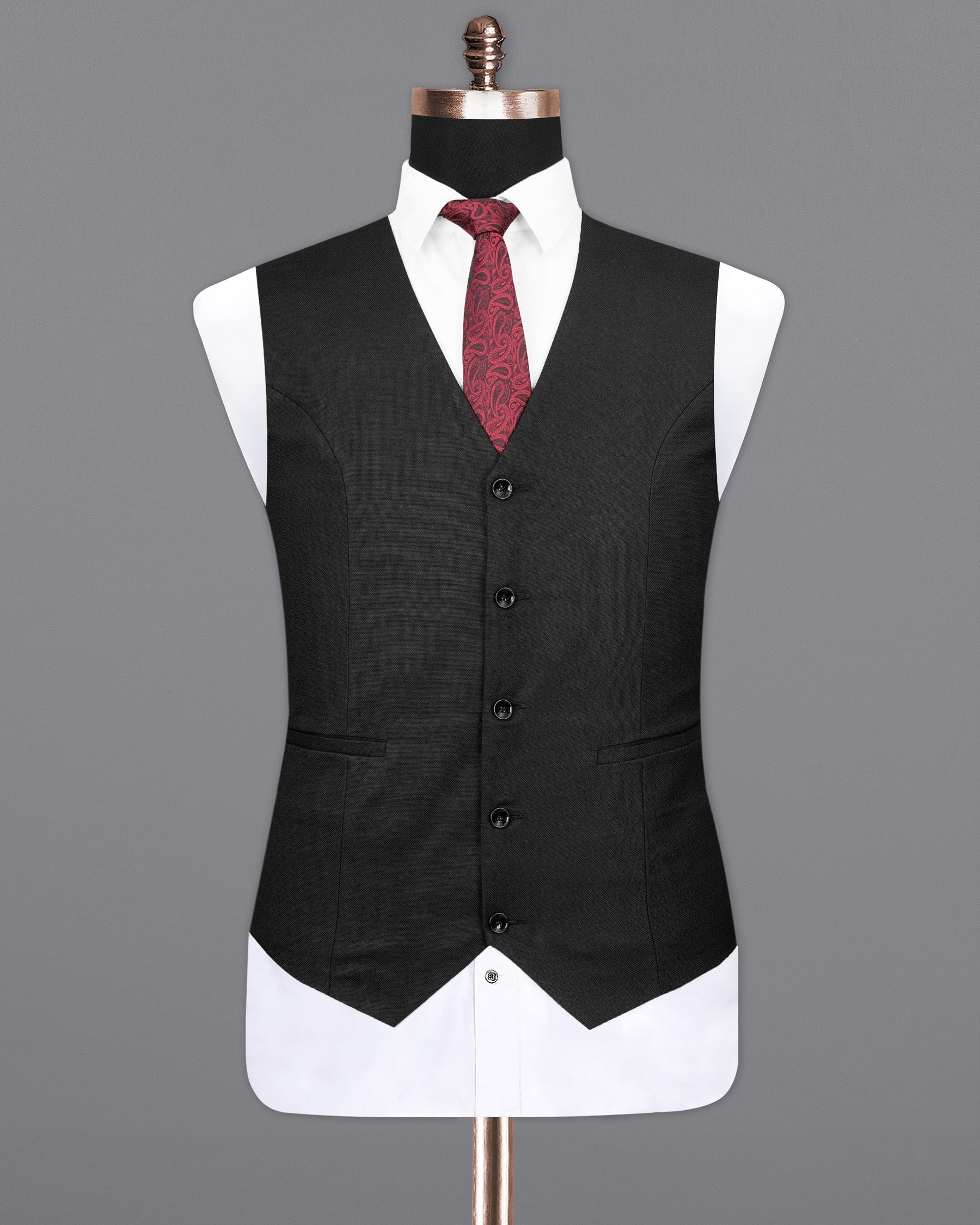 Jade Black Textured Waistcoat V2011-36, V2011-38, V2011-40, V2011-42, V2011-44, V2011-46, V2011-48, V2011-50, V2011-52, V2011-54, V2011-56, V2011-58, V2011-60