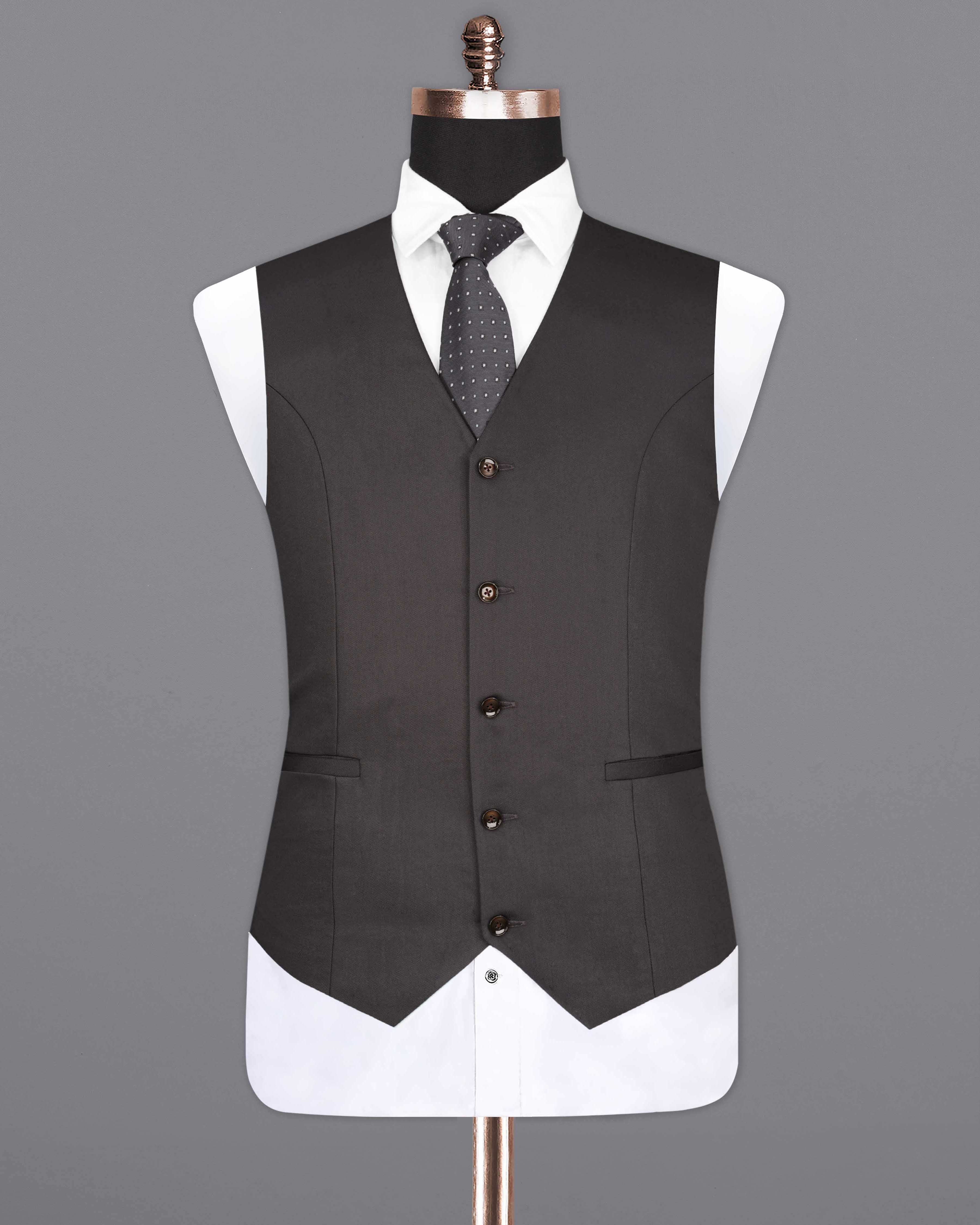 Mine Shaft Brown Textured Waistcoat V2077-36, V2077-38, V2077-40, V2077-42, V2077-44, V2077-46, V2077-48, V2077-50, V2077-52, V2077-54, V2077-56, V2077-58, V2077-60