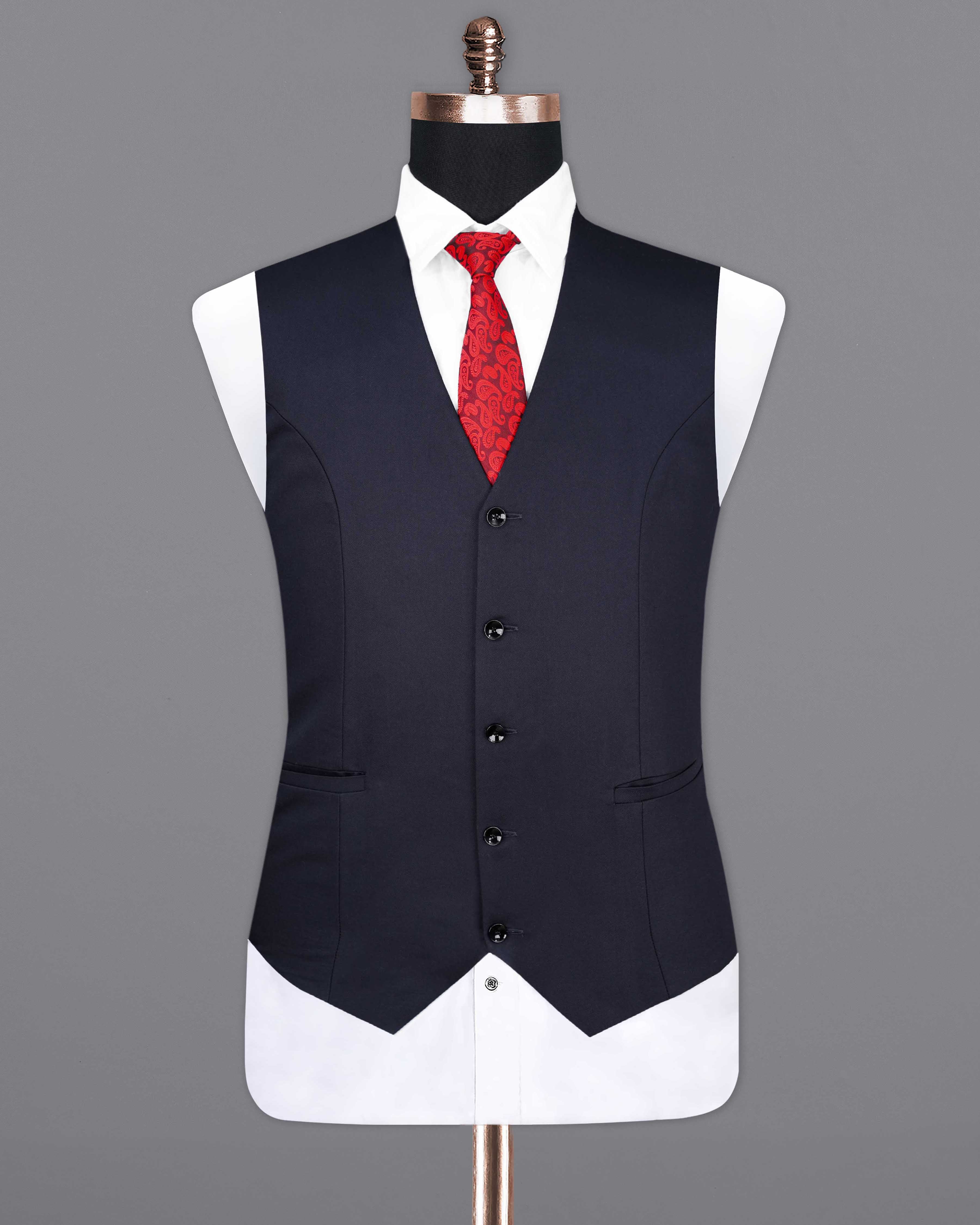 Haiti Blue Textured Waistcoat V2081-36, V2081-38, V2081-40, V2081-42, V2081-44, V2081-46, V2081-48, V2081-50, V2081-52, V2081-54, V2081-56, V2081-58, V2081-60