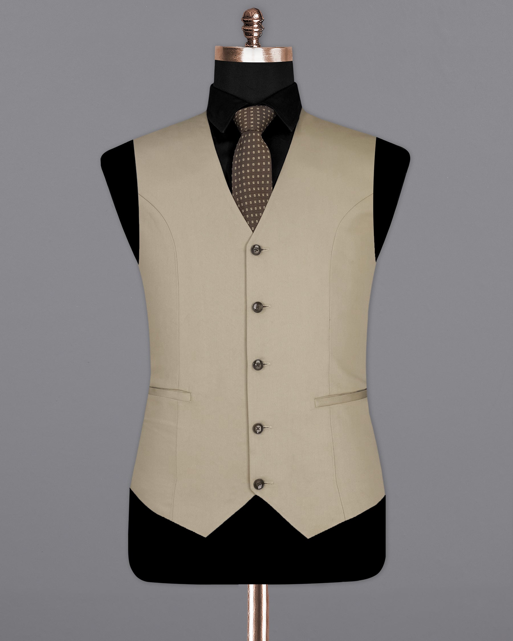 Hillary Light Brown Waistcoat  V2090-36, V2090-38, V2090-40, V2090-42, V2090-44, V2090-46, V2090-48, V2090-50, V2090-52, V2090-54, V2090-56, V2090-58, V2090-60