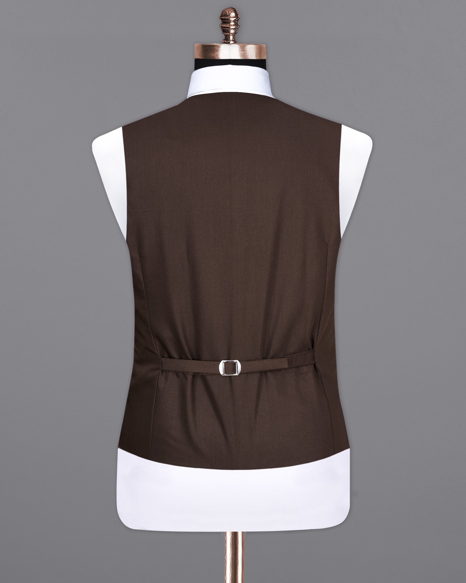 Bistre Solid Brown Waistcoat V2096-36, V2096-38, V2096-40, V2096-42, V2096-44, V2096-46, V2096-48, V2096-50, V2096-52, V2096-54, V2096-56, V2096-58, V2096-60