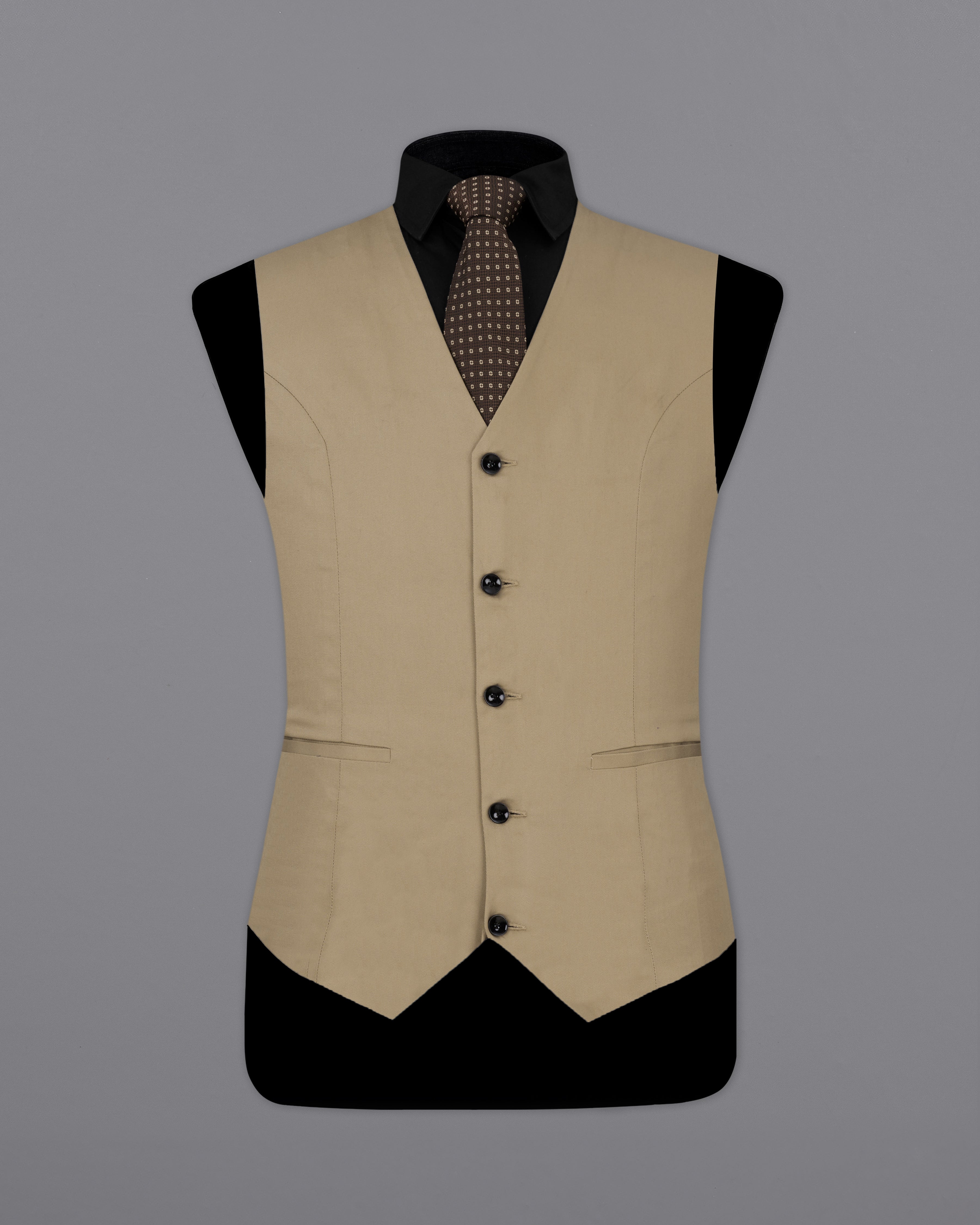 Sandrift Brown Premium Cotton Waistcoat V2310-36, V2310-38, V2310-40, V2310-42, V2310-44, V2310-46, V2310-48, V2310-50, V2310-52, V2310-54, V2310-56, V2310-58, V2310-60