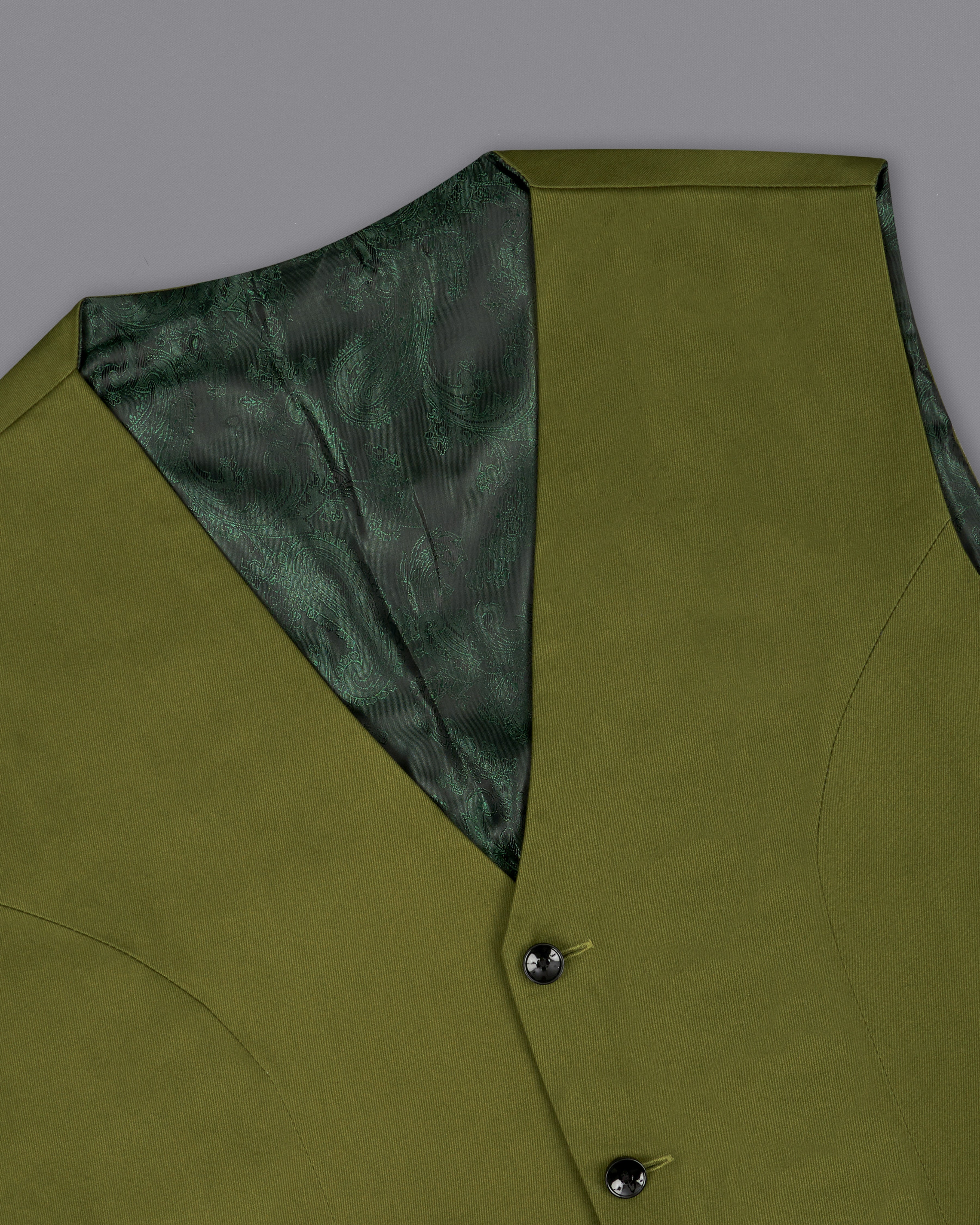 Saratoga Green Premium Cotton Waistcoat V2317-36, V2317-38, V2317-40, V2317-42, V2317-44, V2317-46, V2317-48, V2317-50, V2317-52, V2317-54, V2317-56, V2317-58, V2317-60