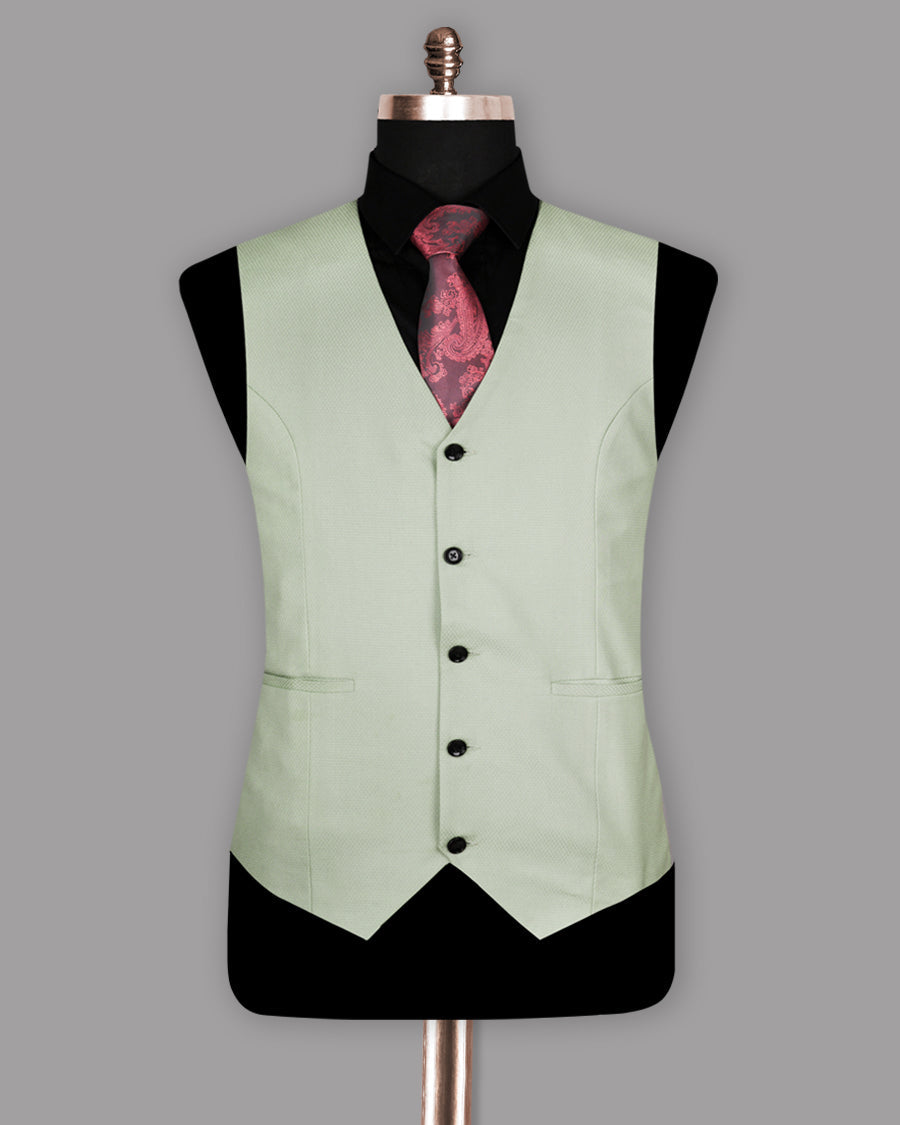 Mint Wool Rich Waistcoat V241-48, V241-50, V241-52, V241-54, V241-56, V241-58, V241-60, V241-36, V241-38, V241-40, V241-42, V241-44, V241-46