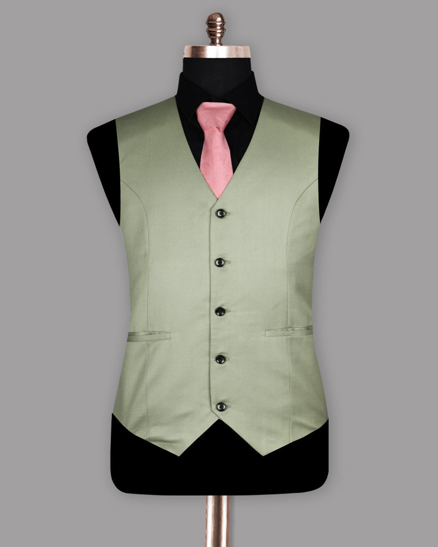 Mint Wool Rich  Waistcoat V243-50, V243-52, V243-38, V243-40, V243-36, V243-56, V243-58, V243-54, V243-44, V243-46, V243-48, V243-60, V243-42