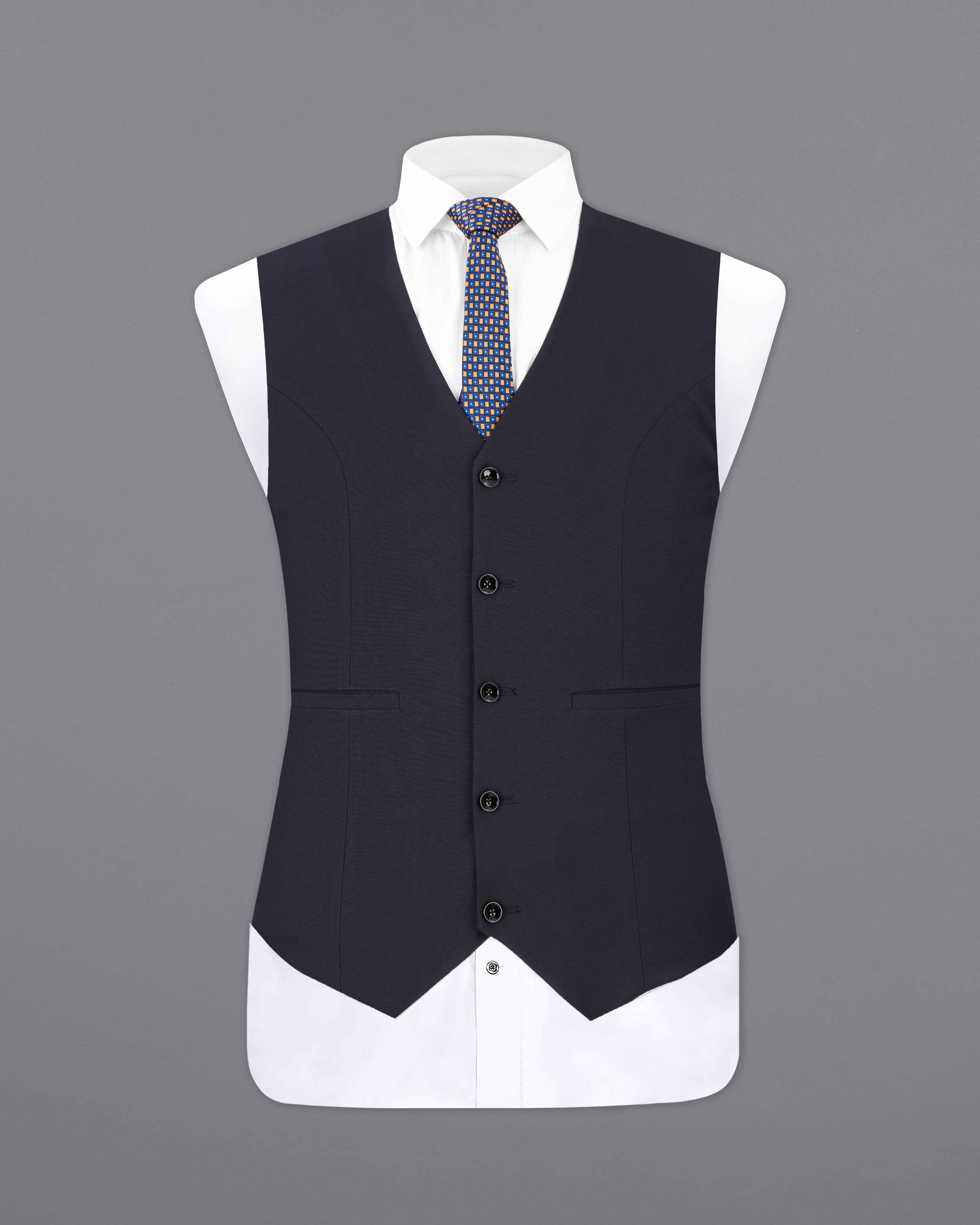 Thunder Blue Designer Waistcoat V2541-36, V2541-38, V2541-40, V2541-42, V2541-44, V2541-46, V2541-48, V2541-50, V2541-54, V2541-54, V2541-56, V2541-58, V2541-60