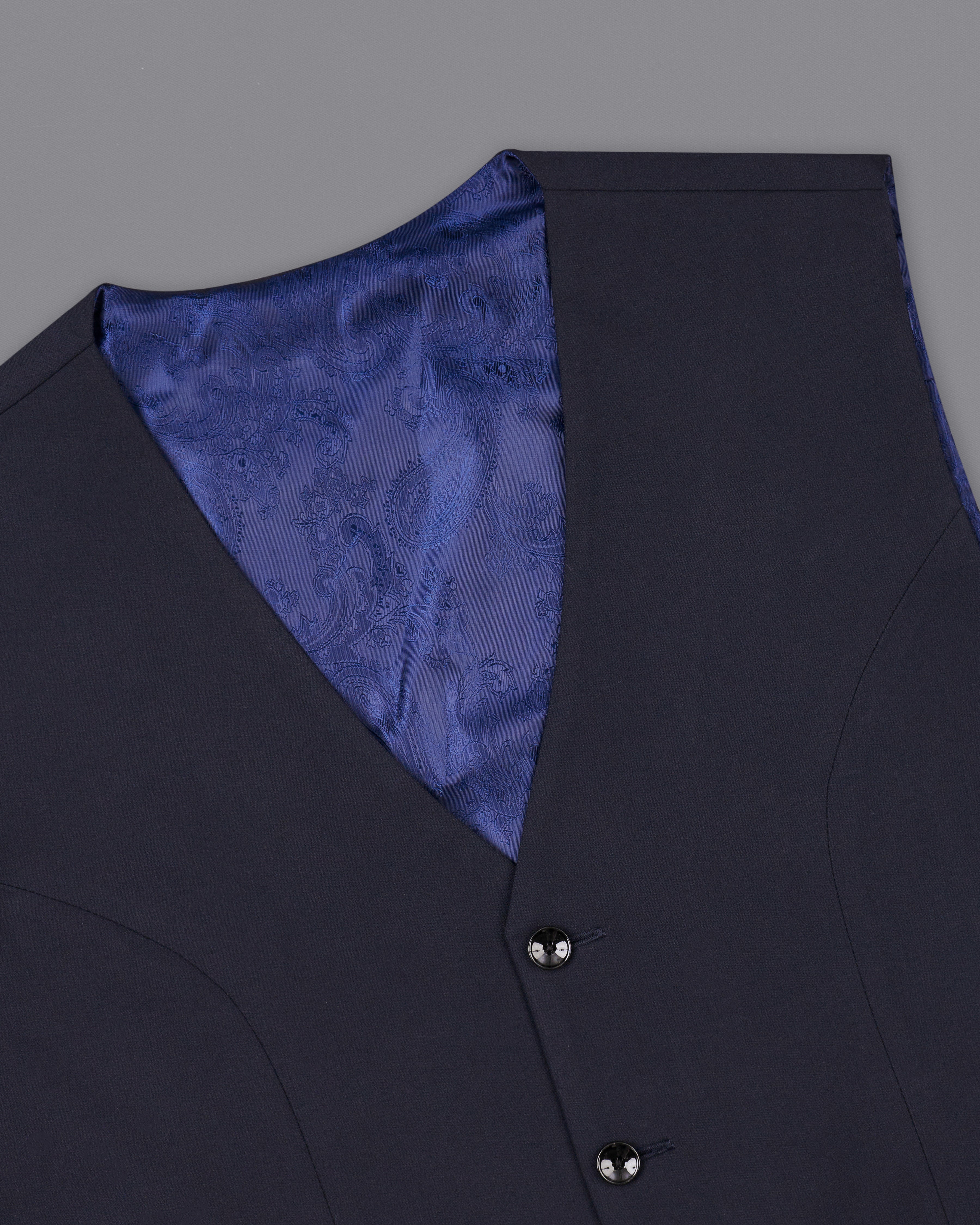 Thunder Blue Designer Waistcoat V2541-36, V2541-38, V2541-40, V2541-42, V2541-44, V2541-46, V2541-48, V2541-50, V2541-54, V2541-54, V2541-56, V2541-58, V2541-60