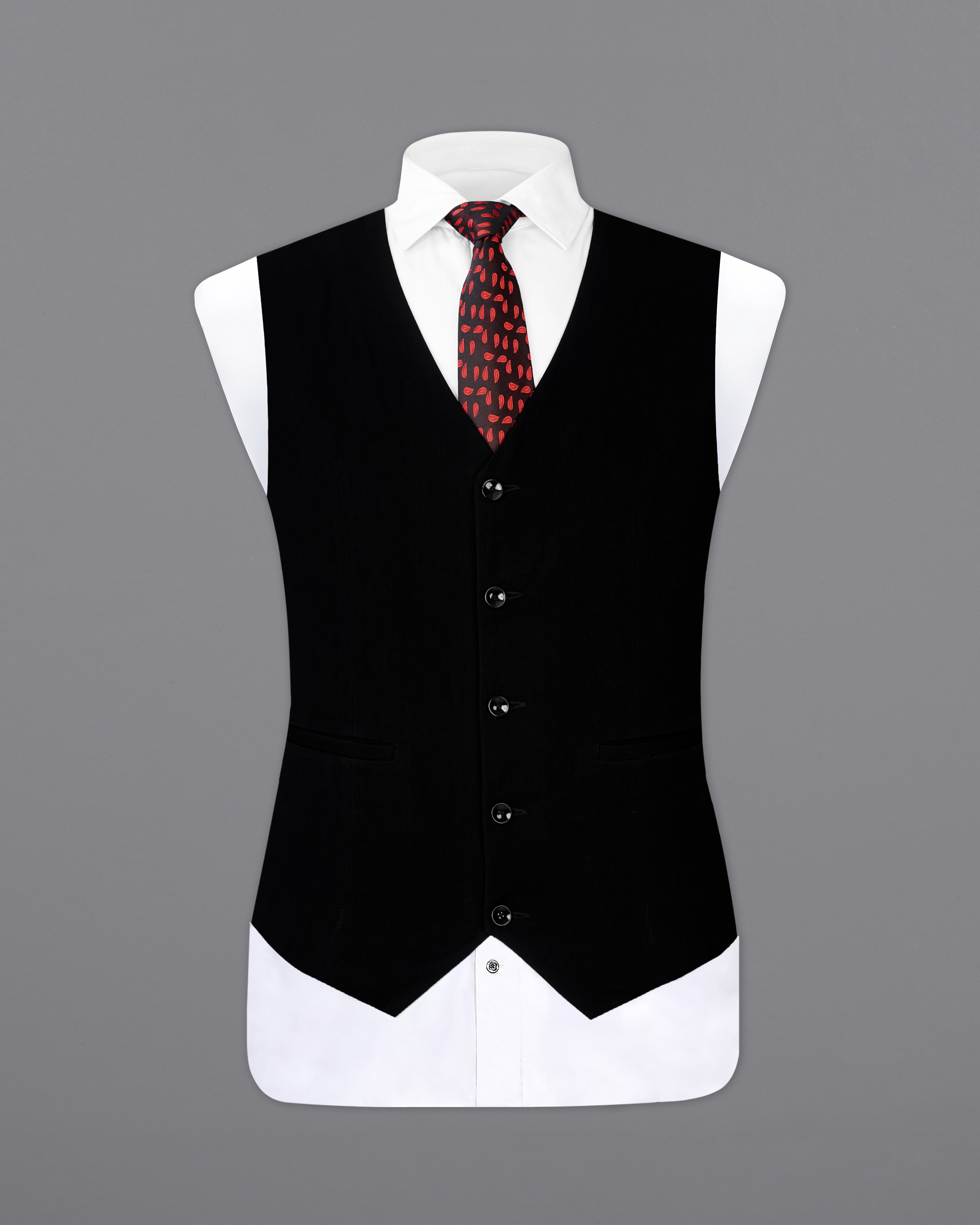 Bright White Designer Waistcoat V2545-36, V2545-38, V2545-40, V2545-42, V2545-44, V2545-46, V2545-48, V2545-50, V2545-54, V2545-54, V2545-56, V2545-58, V2545-60