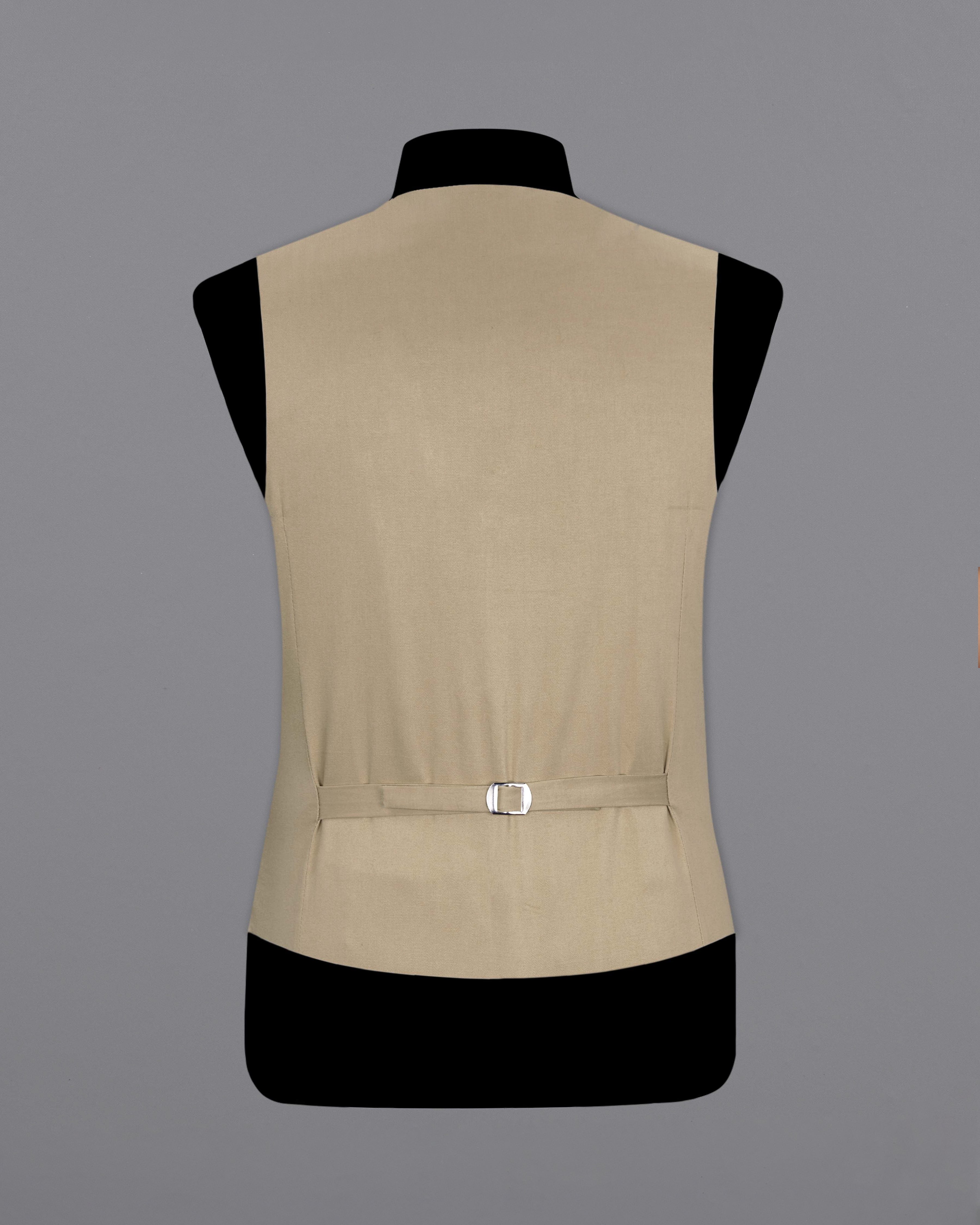 Quicksand Brown Stretchable Premium Cotton Waistcoat V2652-36, V2652-38, V2652-40, V2652-42, V2652-44, V2652-46, V2652-48, V2652-50, V2652-52, V2652-54, V2652-56, V2652-58, V2652-60