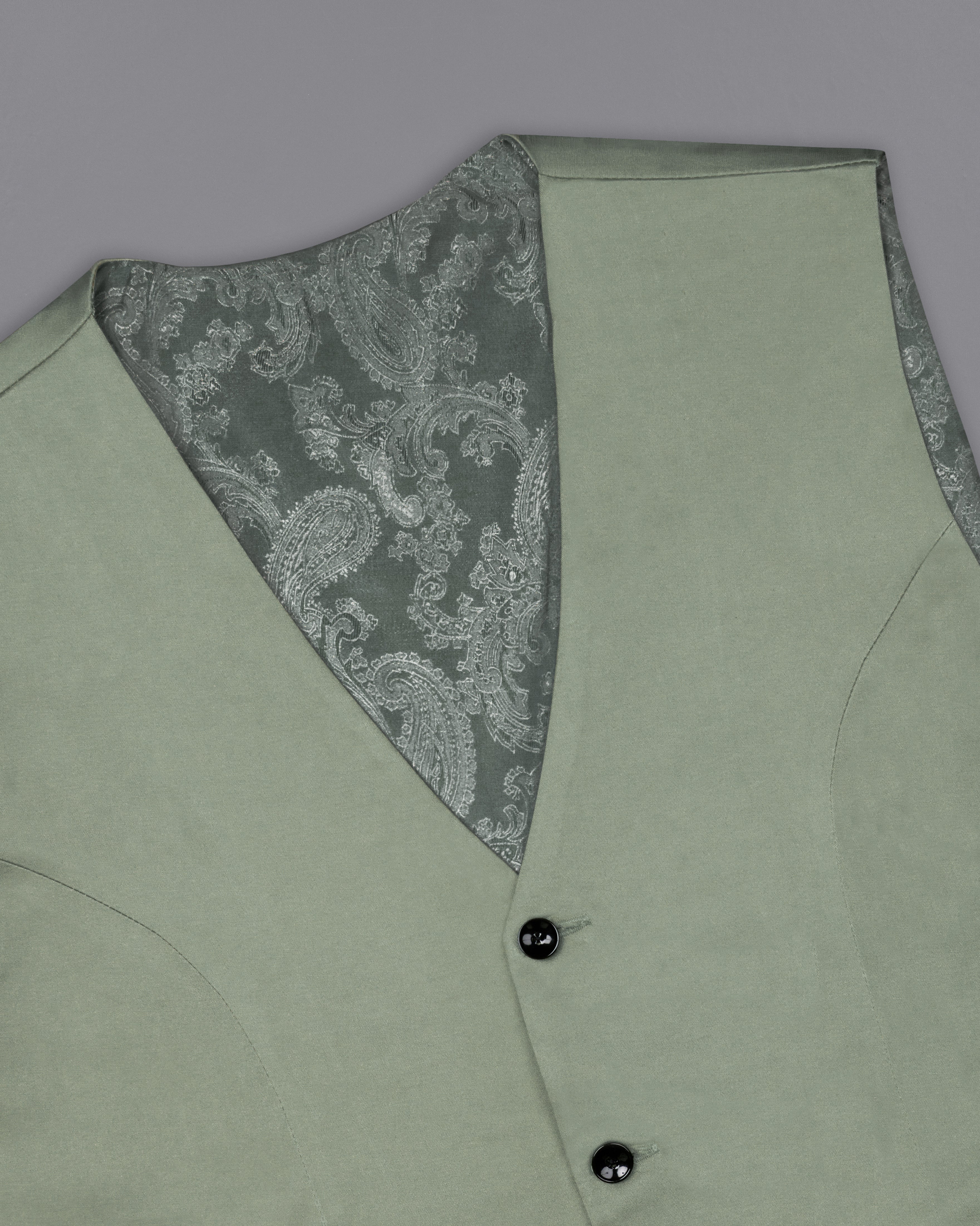 Granite Green Stretchable Premium Cotton traveler Waistcoat