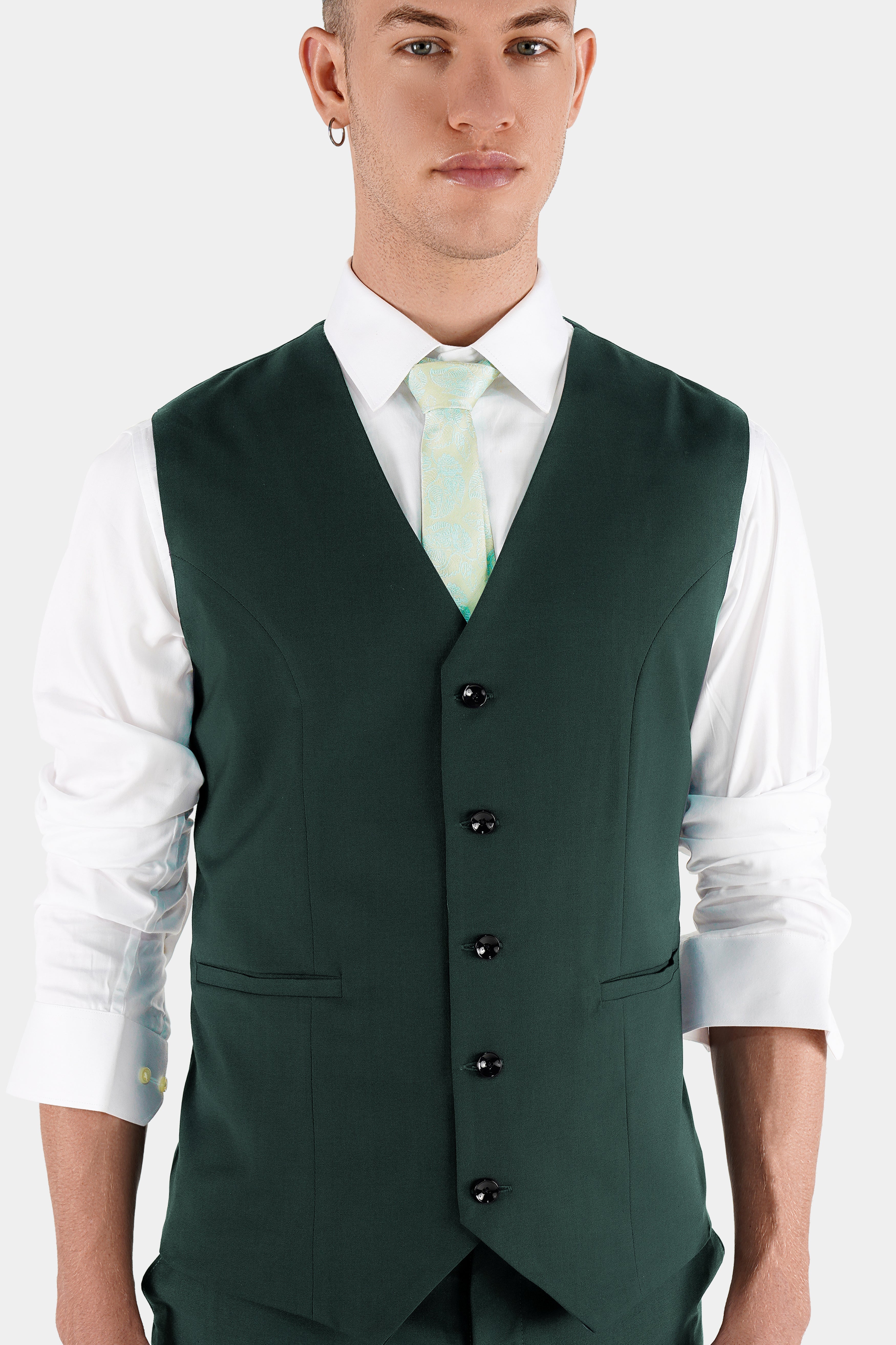 Gable Green Wool Rich Waistcoat