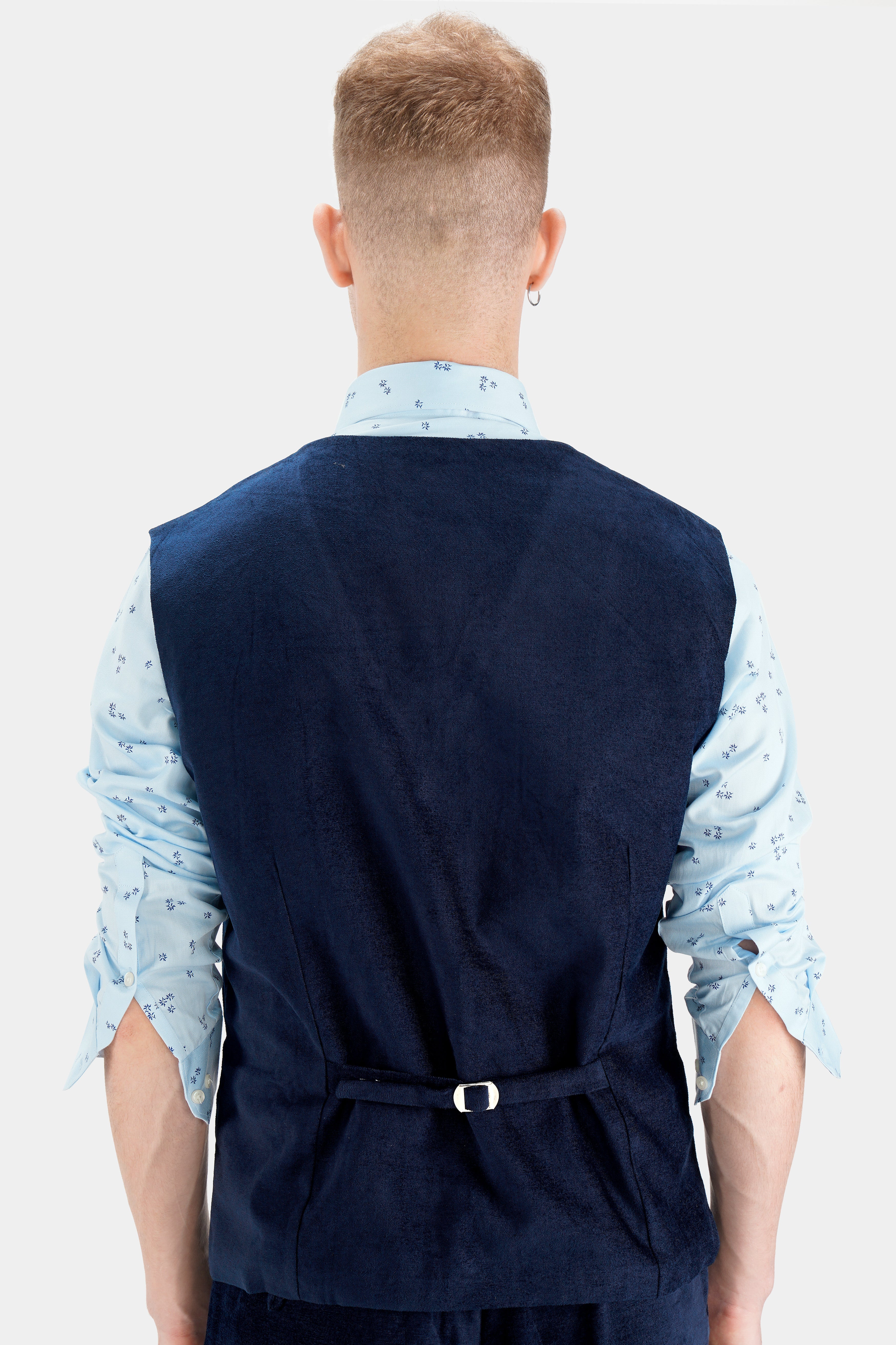 Mirage Blue Solid Waistcoat V2731-36, V2731-38, V2731-40, V2731-42, V2731-44, V2731-46, V2731-48, V2731-50, V2731-52, V2731-54, V2731-56, V2731-58, V2731-60