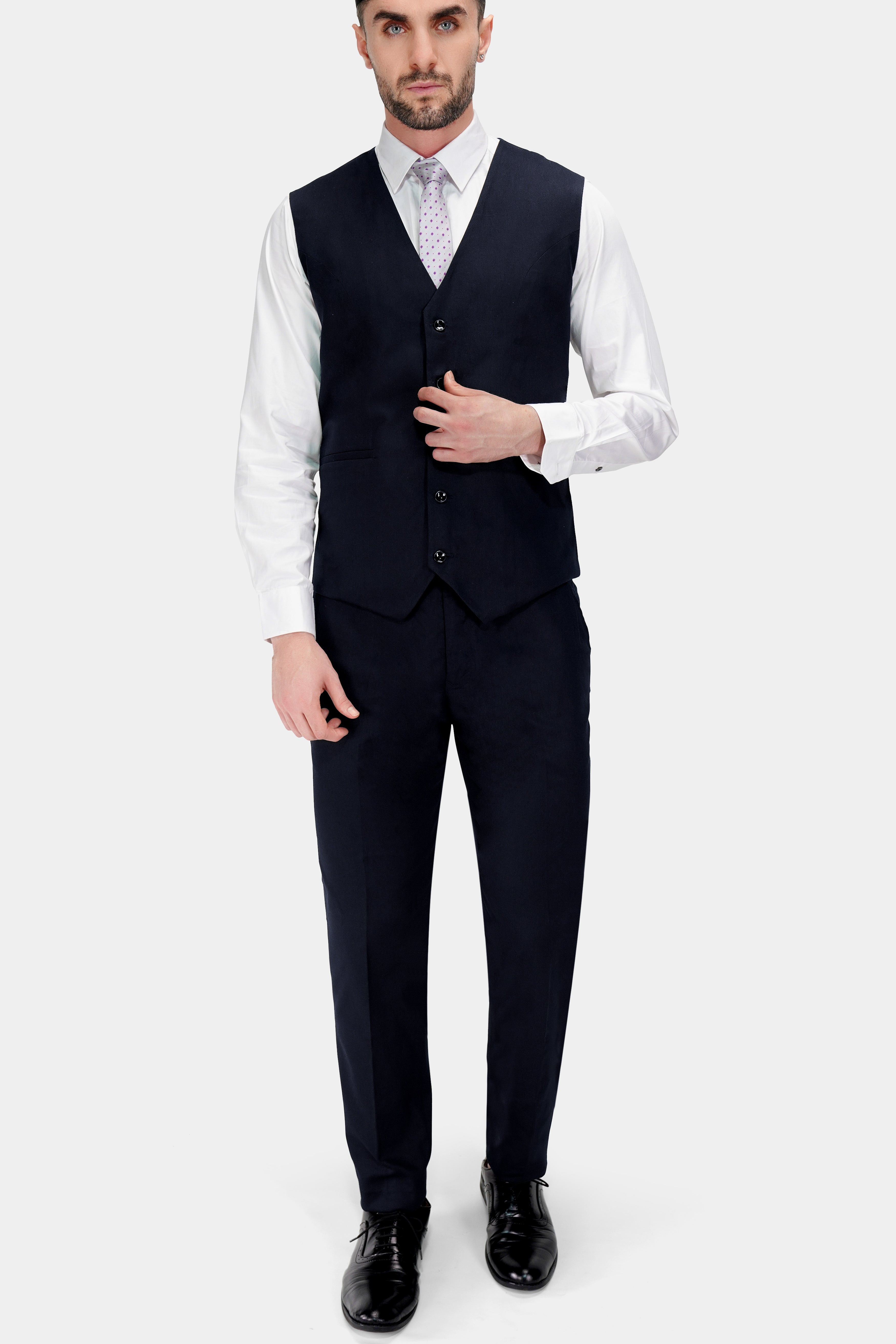 Mirage Blue Premium Cotton Waistcoat