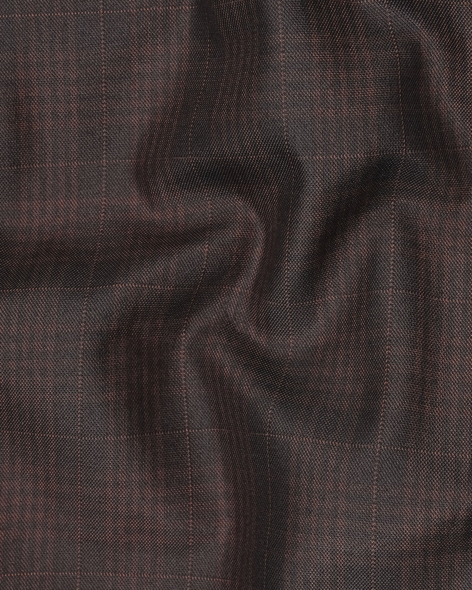 Birch Brown Plaid Nehru Jacket WC1955-36, WC1955-38, WC1955-40, WC1955-42, WC1955-44, WC1955-46, WC1955-48, WC1955-50, WC1955-52, WC1955-54, WC1955-56, WC1955-58, WC1955-60