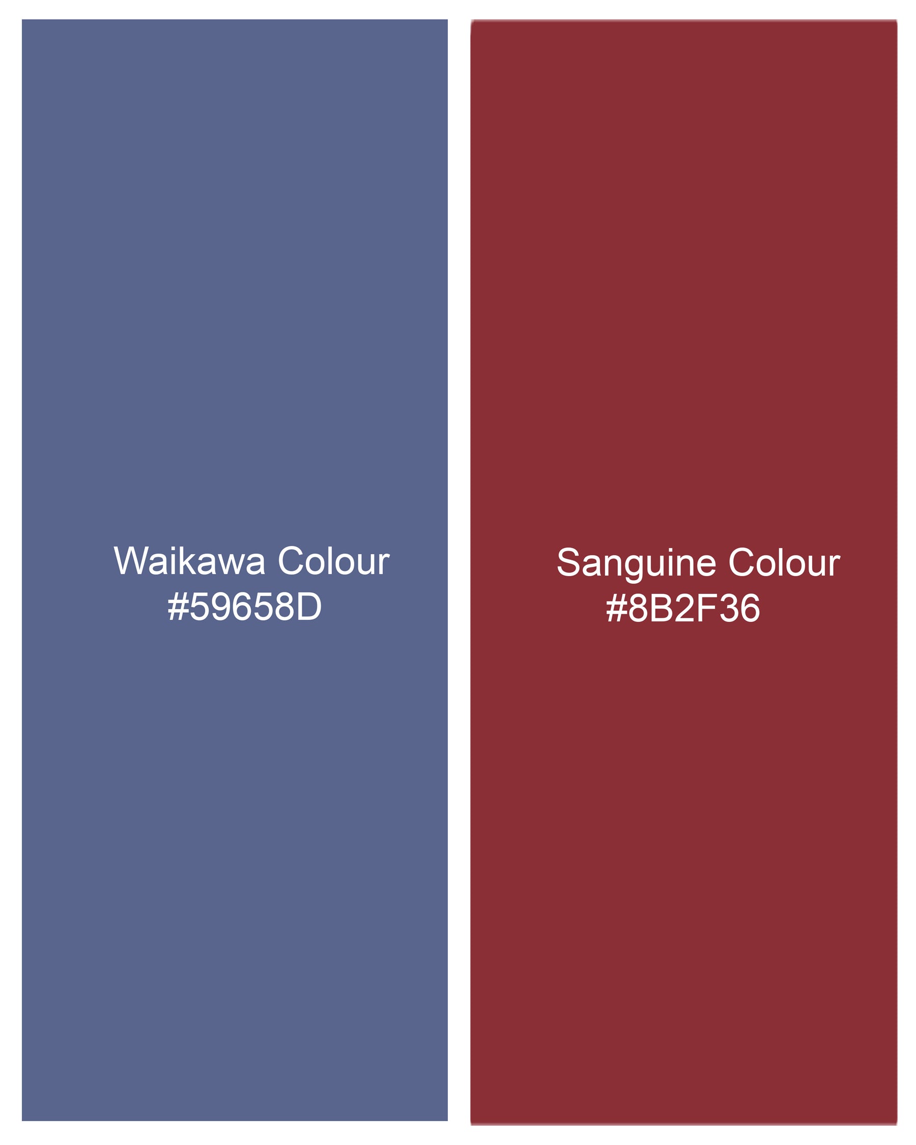 Waikawa Blue with Sanguine Red Jacquard Textured Designer Nehru Jacket  WC2190-36, WC2190-38, WC2190-40, WC2190-42, WC2190-44, WC2190-46, WC2190-48, WC2190-50, WC2190-52, WC2190-54, WC2190-56, WC2190-58, WC2190-60