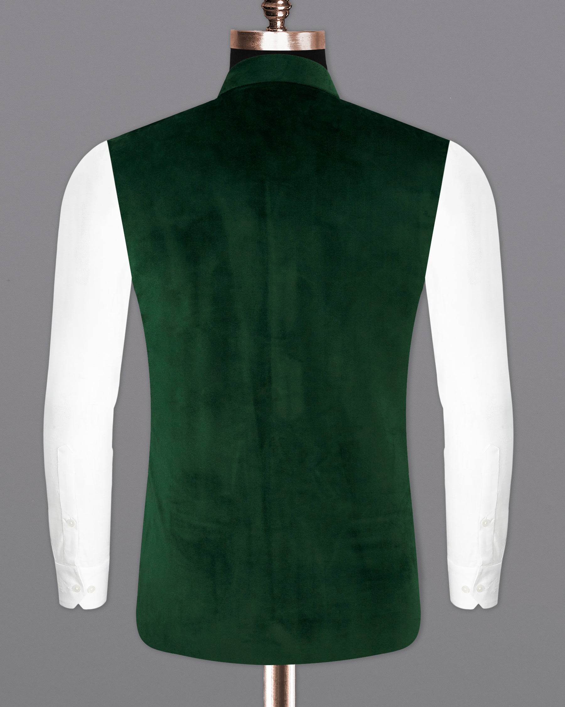 Phthalo Green Premium Velvet Designer Nehru Jacket  WC2208-36, WC2208-38, WC2208-40, WC2208-42, WC2208-44, WC2208-46, WC2208-48, WC2208-50, WC2208-52, WC2208-54, WC2208-56, WC2208-58, WC2208-60