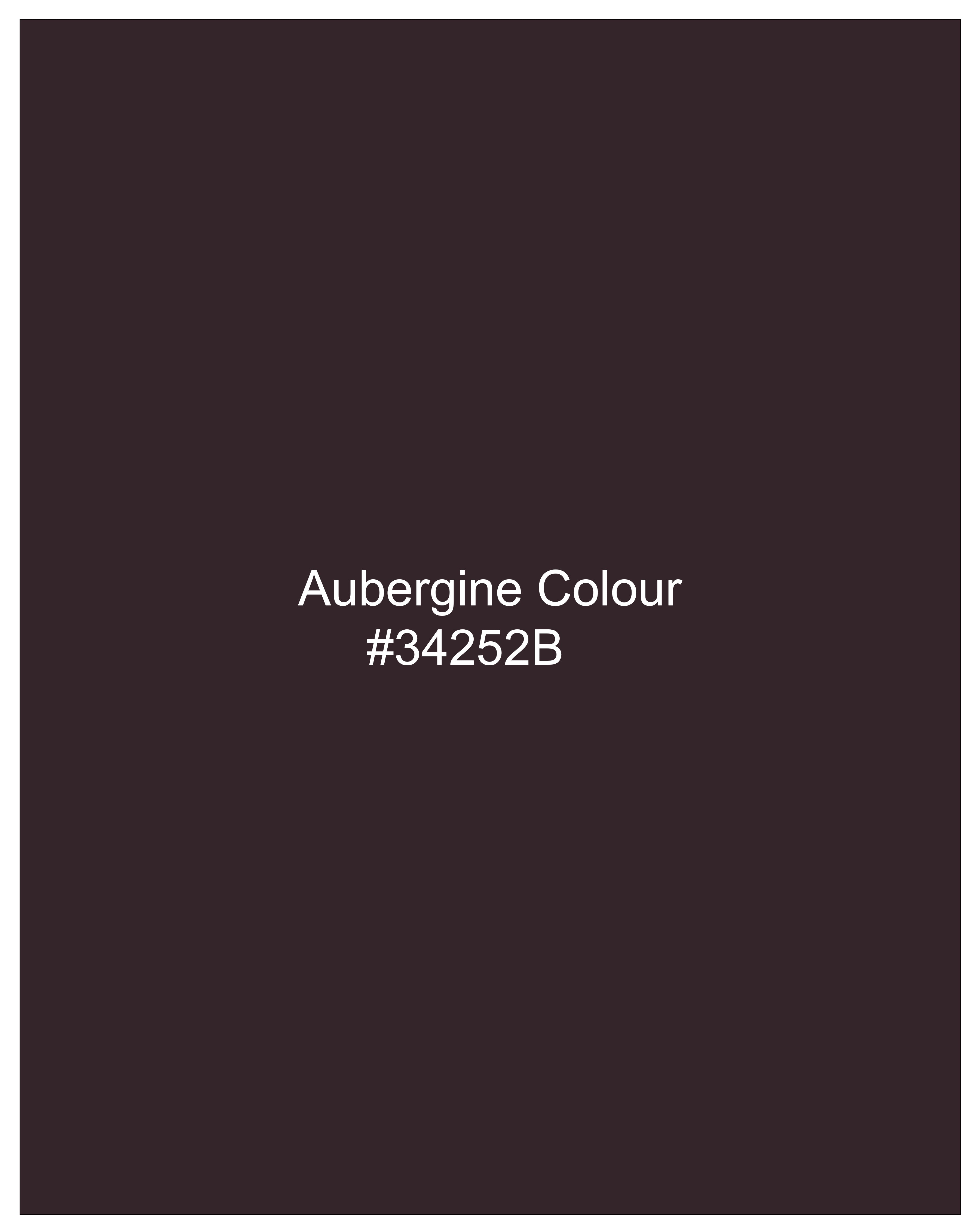 Aubergine Maroon Textured Nehru Jacket WC2291-36, WC2291-38, WC2291-40, WC2291-42, WC2291-44, WC2291-46, WC2291-48, WC2291-50, WC2291-52, WC2291-54, WC2291-56, WC2291-58, WC2291-60