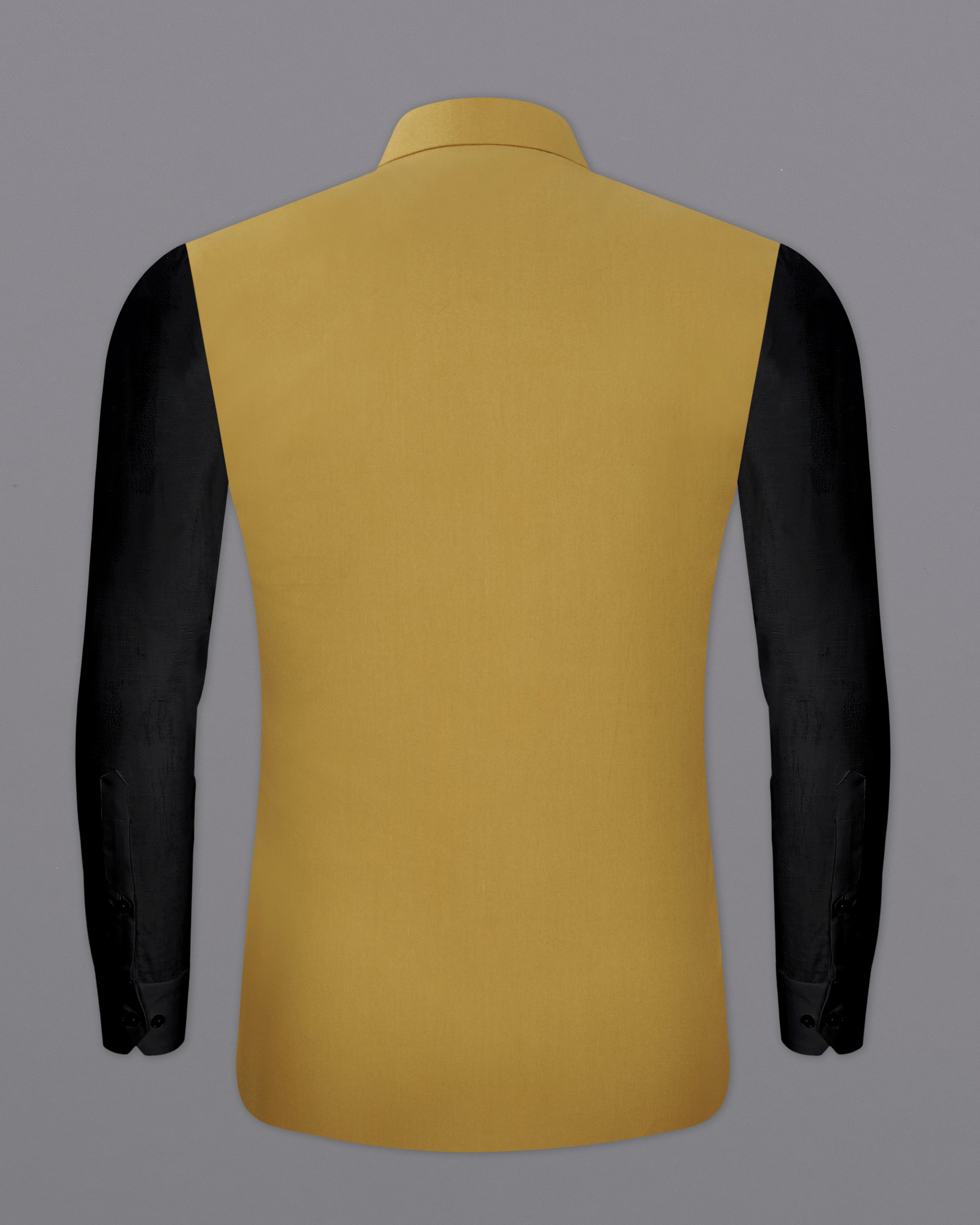 Sycamore Yellow Premium Cotton Nehru Jacket WC2316-36, WC2316-38, WC2316-40, WC2316-42, WC2316-44, WC2316-46, WC2316-48, WC2316-50, WC2316-52, WC2316-54, WC2316-56, WC2316-58, WC2316-60