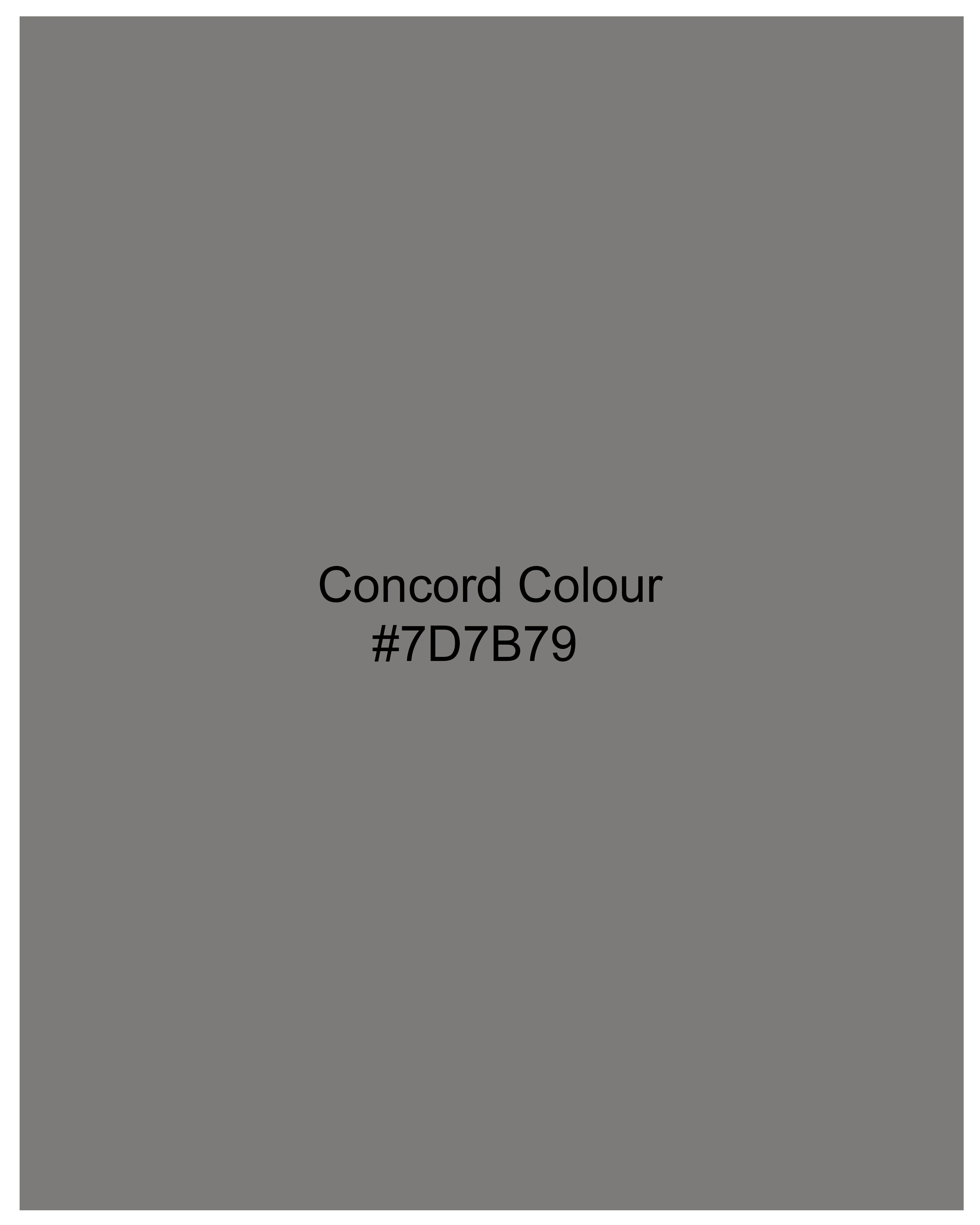 Concord Gray Premium Cotton ShirtWS044-BLK-32, WS044-BLK-34, WS044-BLK-36, WS044-BLK-38, WS044-BLK-40, WS044-BLK-42