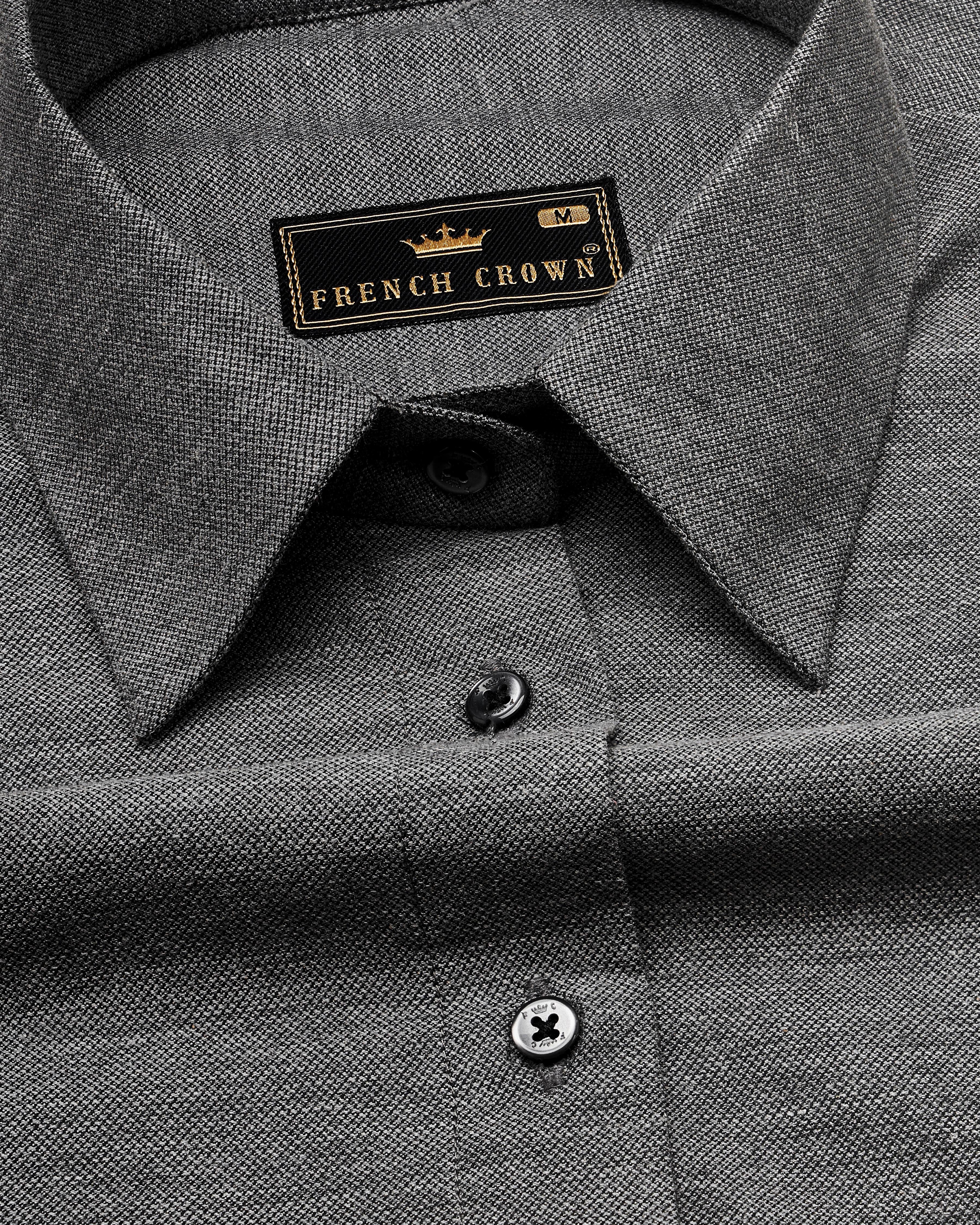 Concord Gray Premium Cotton ShirtWS044-BLK-32, WS044-BLK-34, WS044-BLK-36, WS044-BLK-38, WS044-BLK-40, WS044-BLK-42